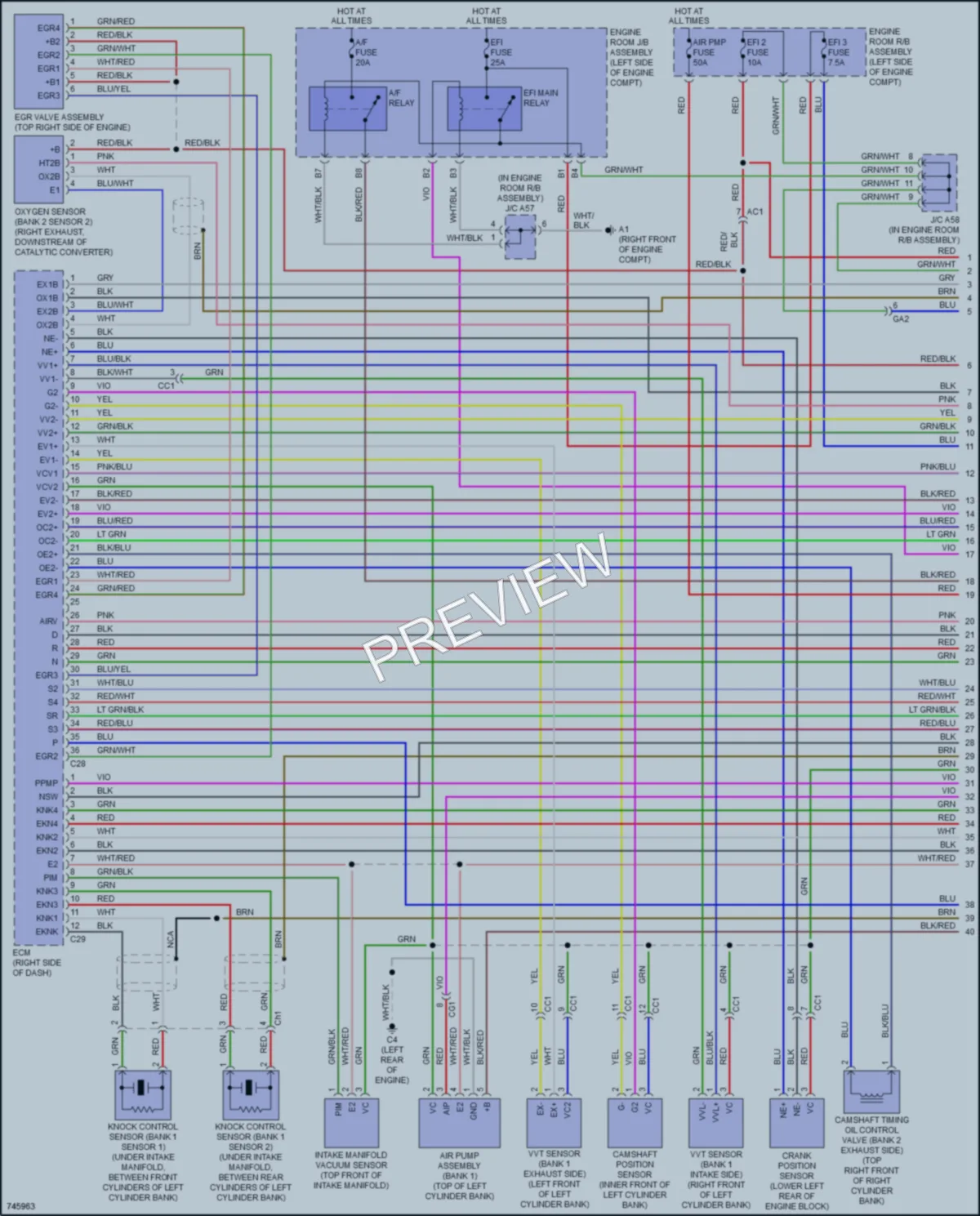 2021 Lexus GX460 Engine Performance wiring diagram preview