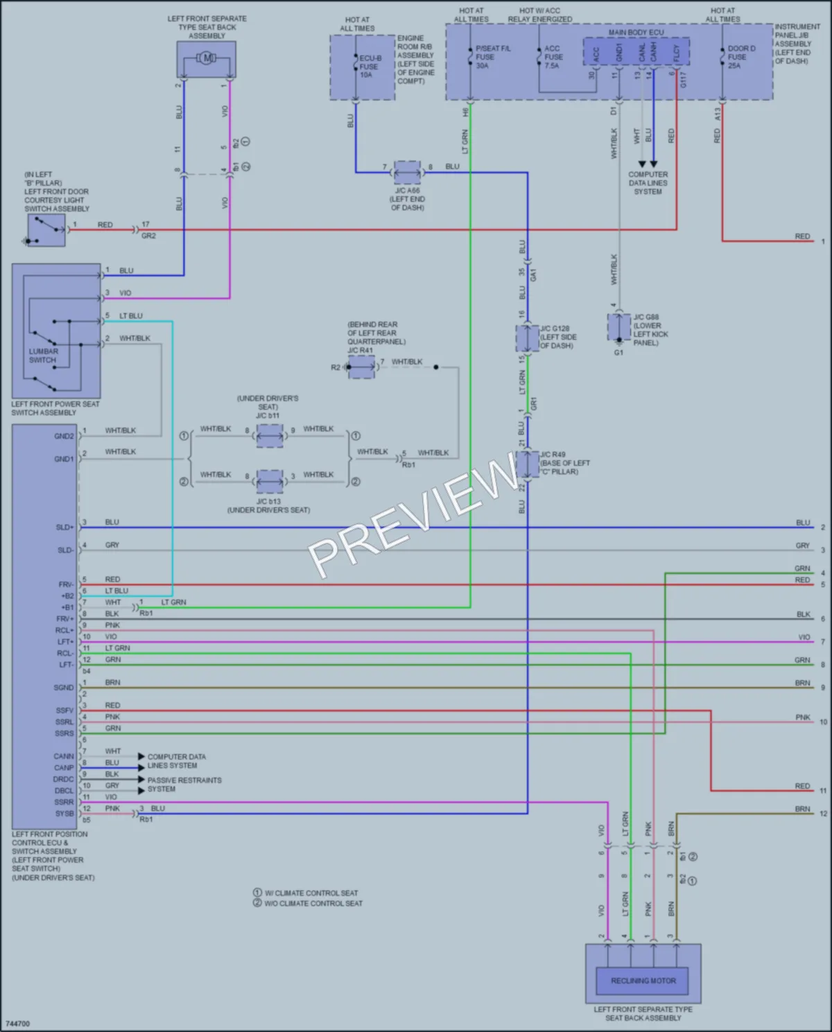 2021 Lexus GX460 Memory Systems wiring diagram preview