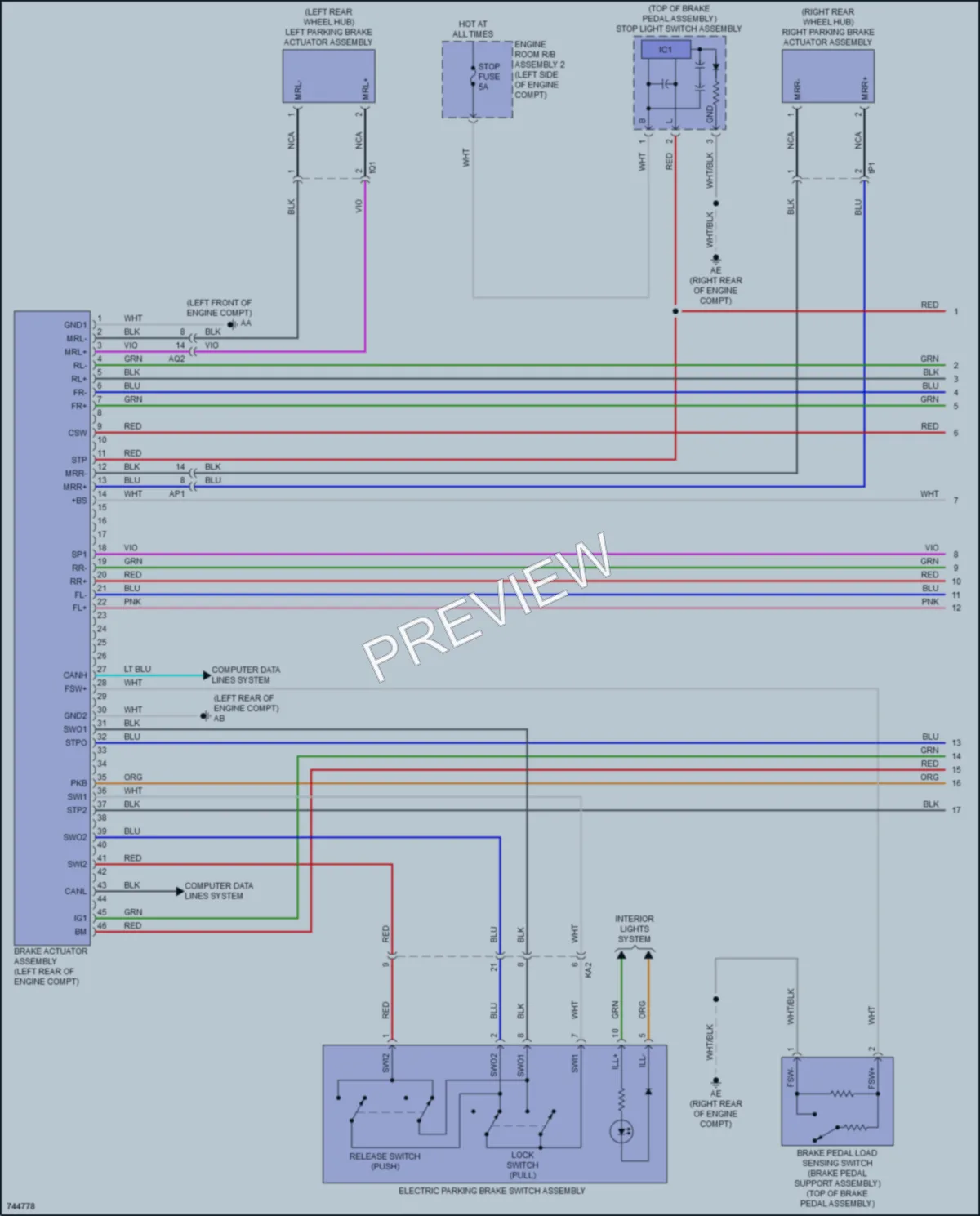 2021 Lexus IS300 Anti Lock Brakes wiring diagram preview