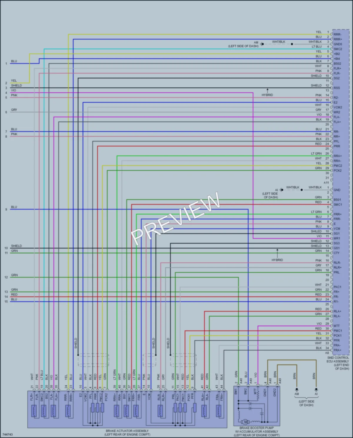 2021 Lexus LC500 Anti Lock Brakes wiring diagram preview