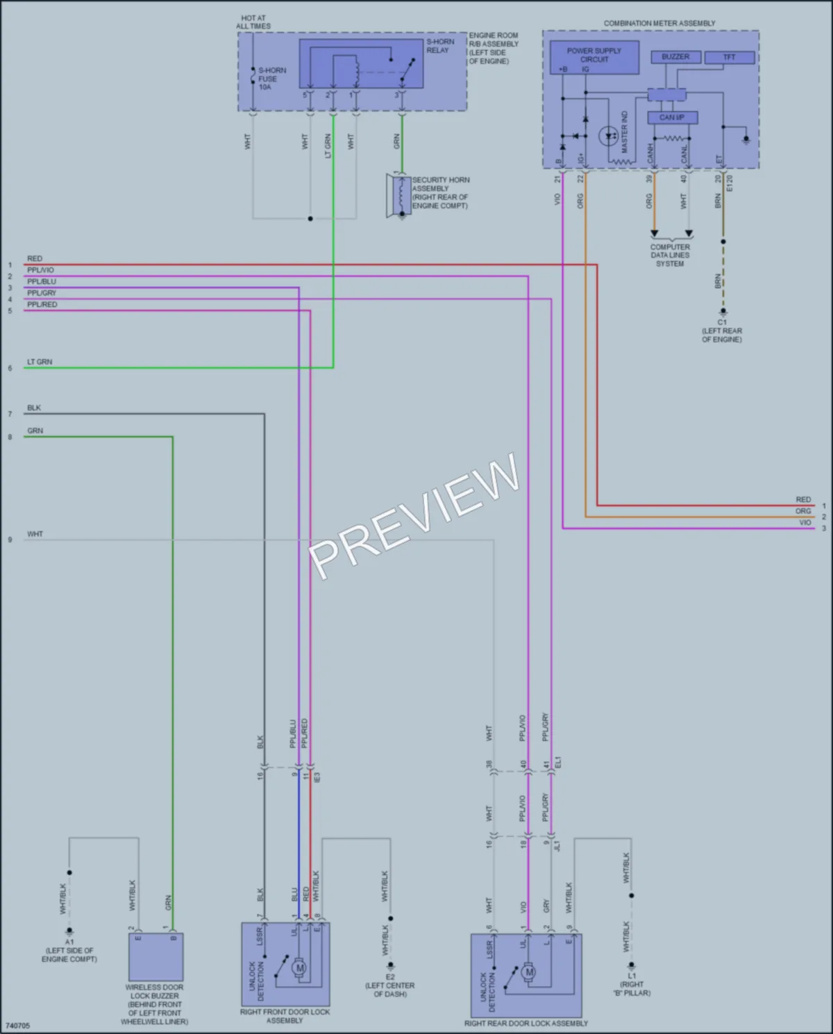 2021 Lexus LX570 Anti Theft wiring diagram preview