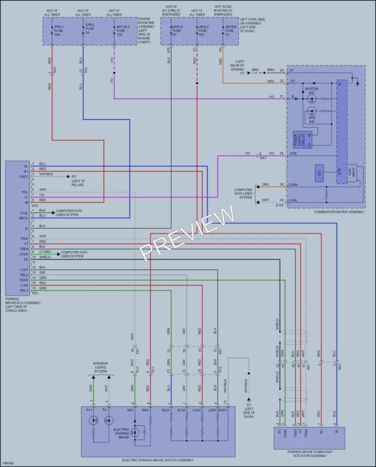 2021 Lexus LX570 Shift Interlock wiring diagram preview