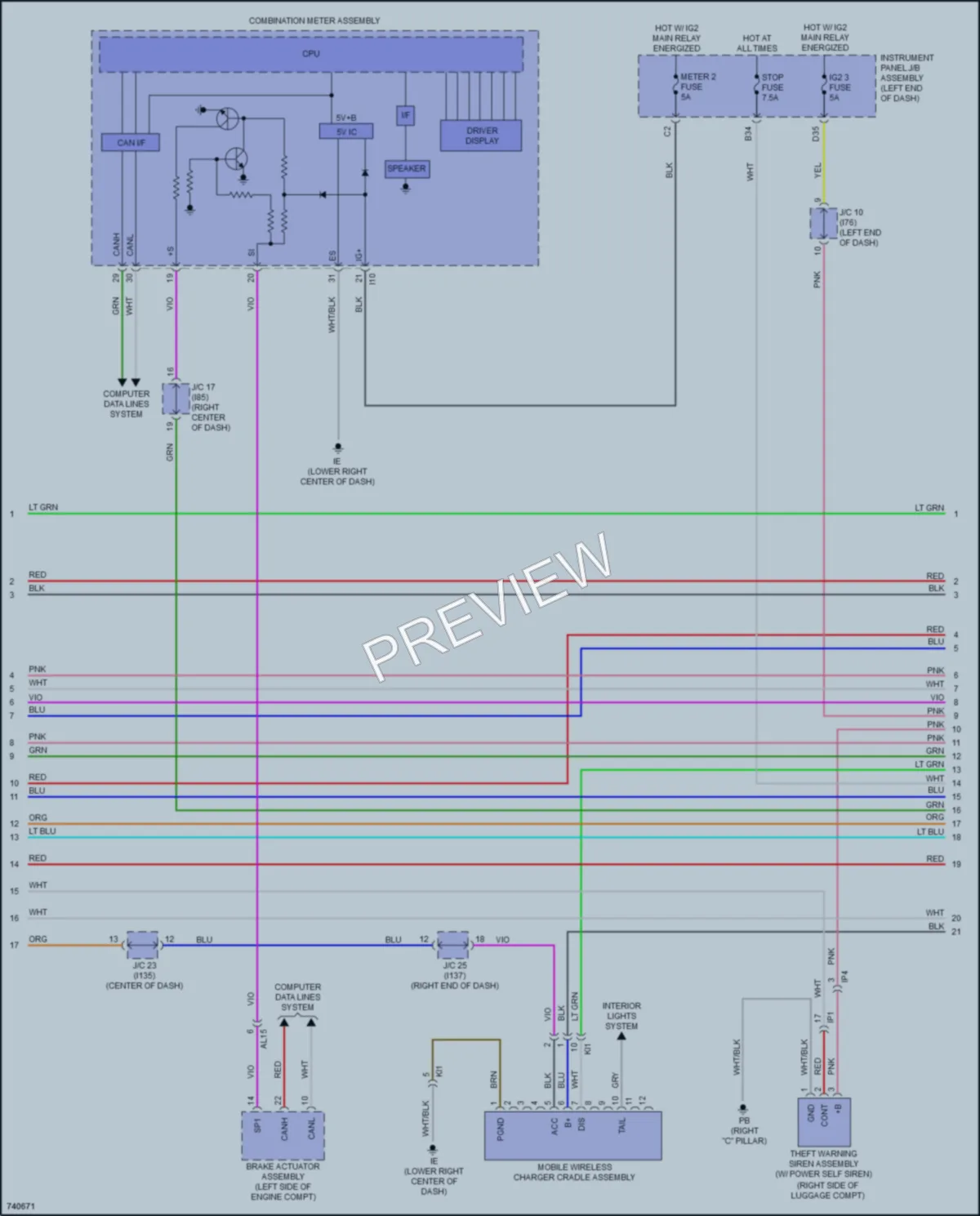 2021 Lexus NX300 Anti Theft wiring diagram preview