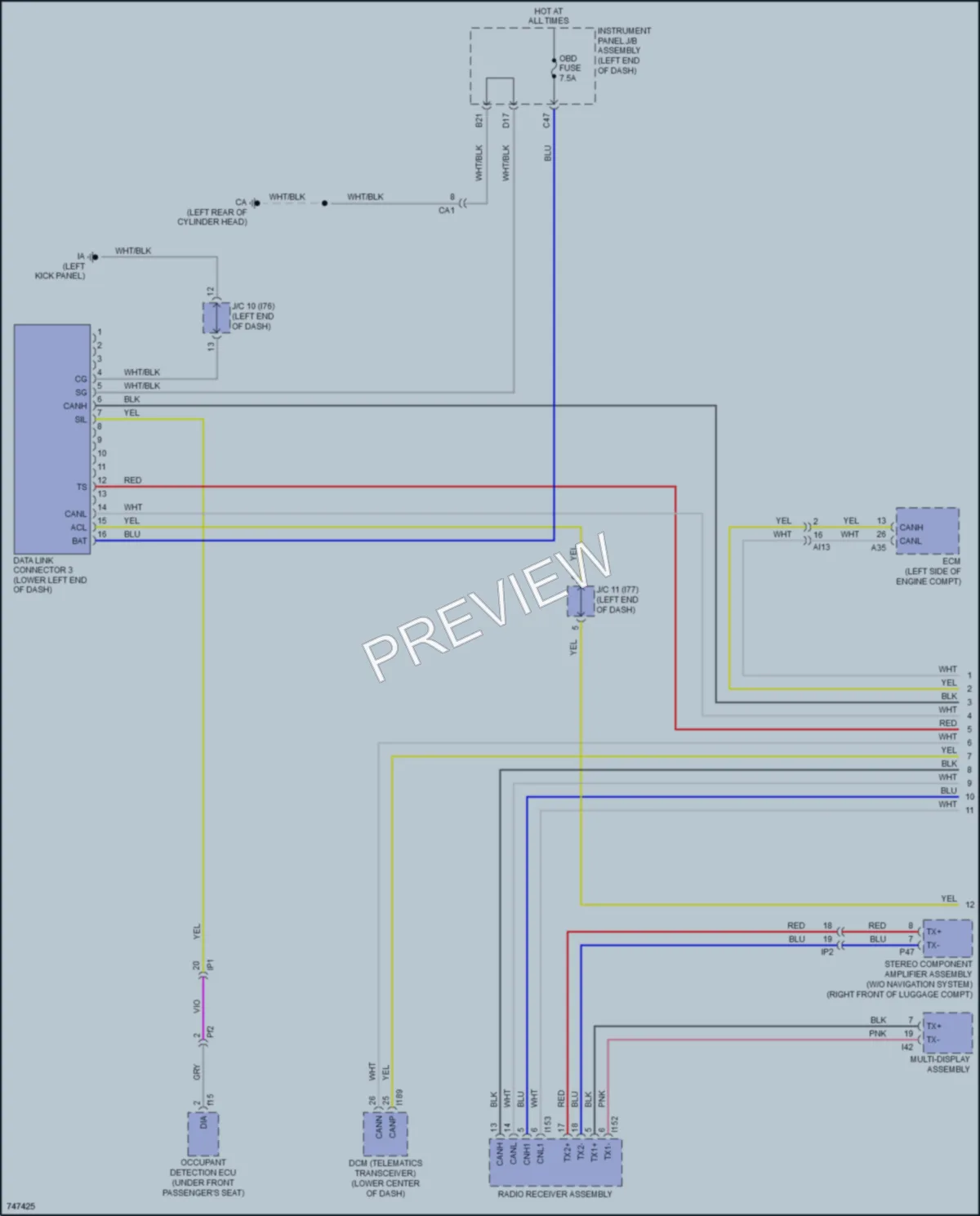 2021 Lexus NX300 Computer Data Lines wiring diagram preview