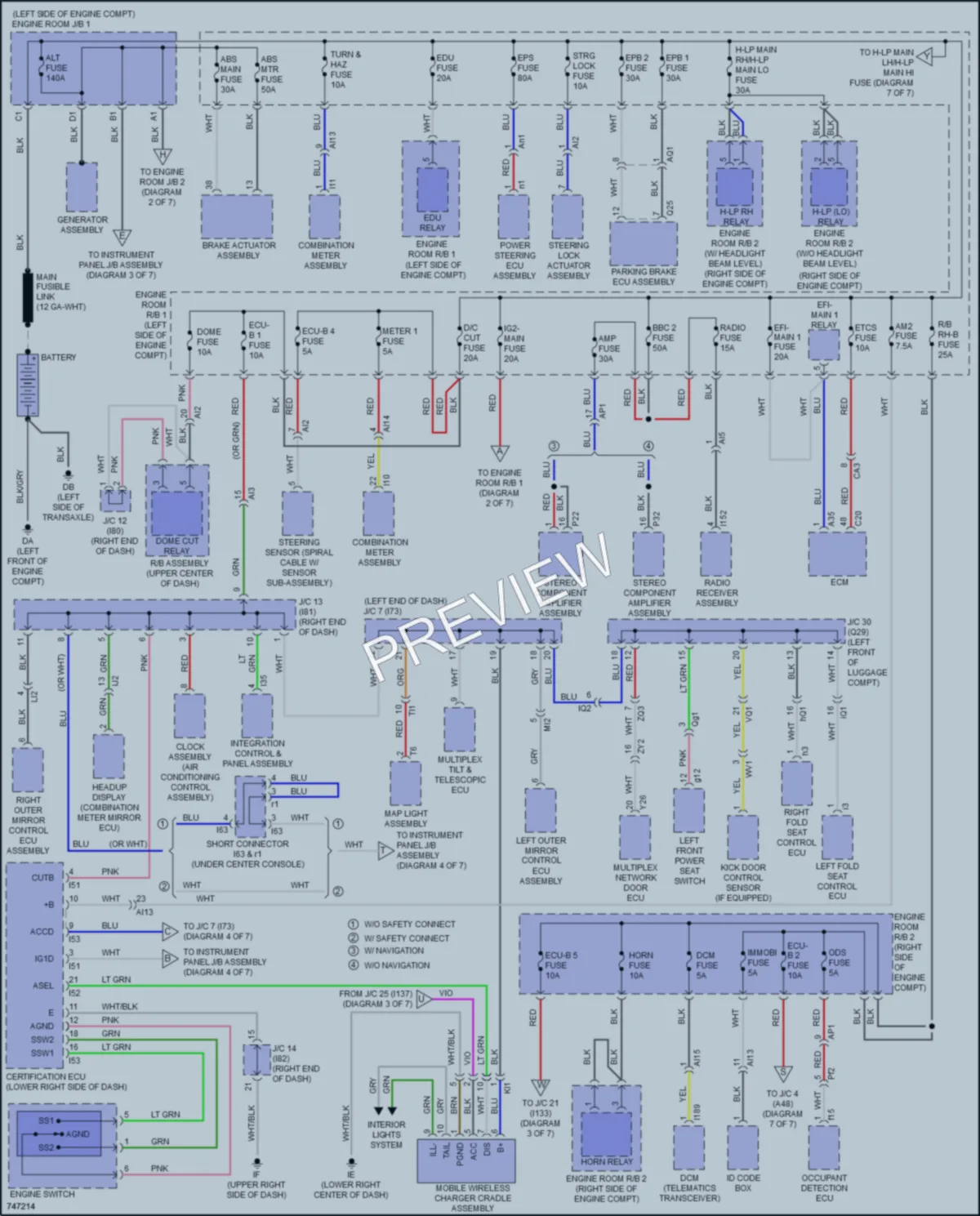 2021 Lexus NX300 Power Distribution wiring diagram preview