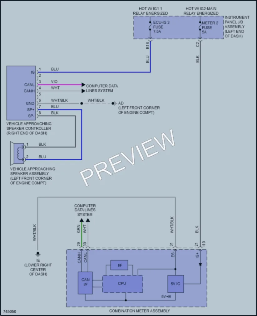 2021 Lexus NX300h Active Bodyworks wiring diagram preview
