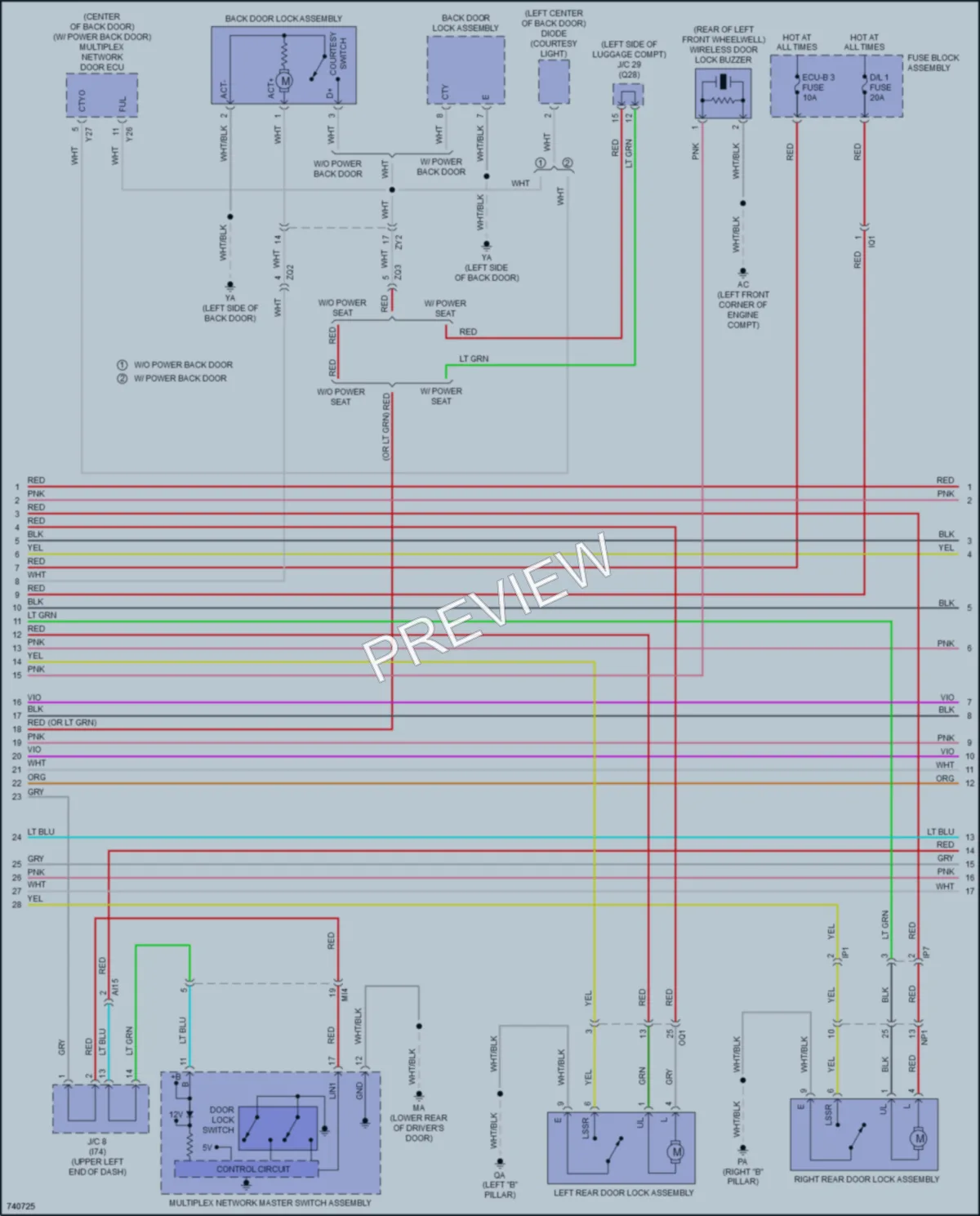 2021 Lexus NX300h Anti Theft wiring diagram preview