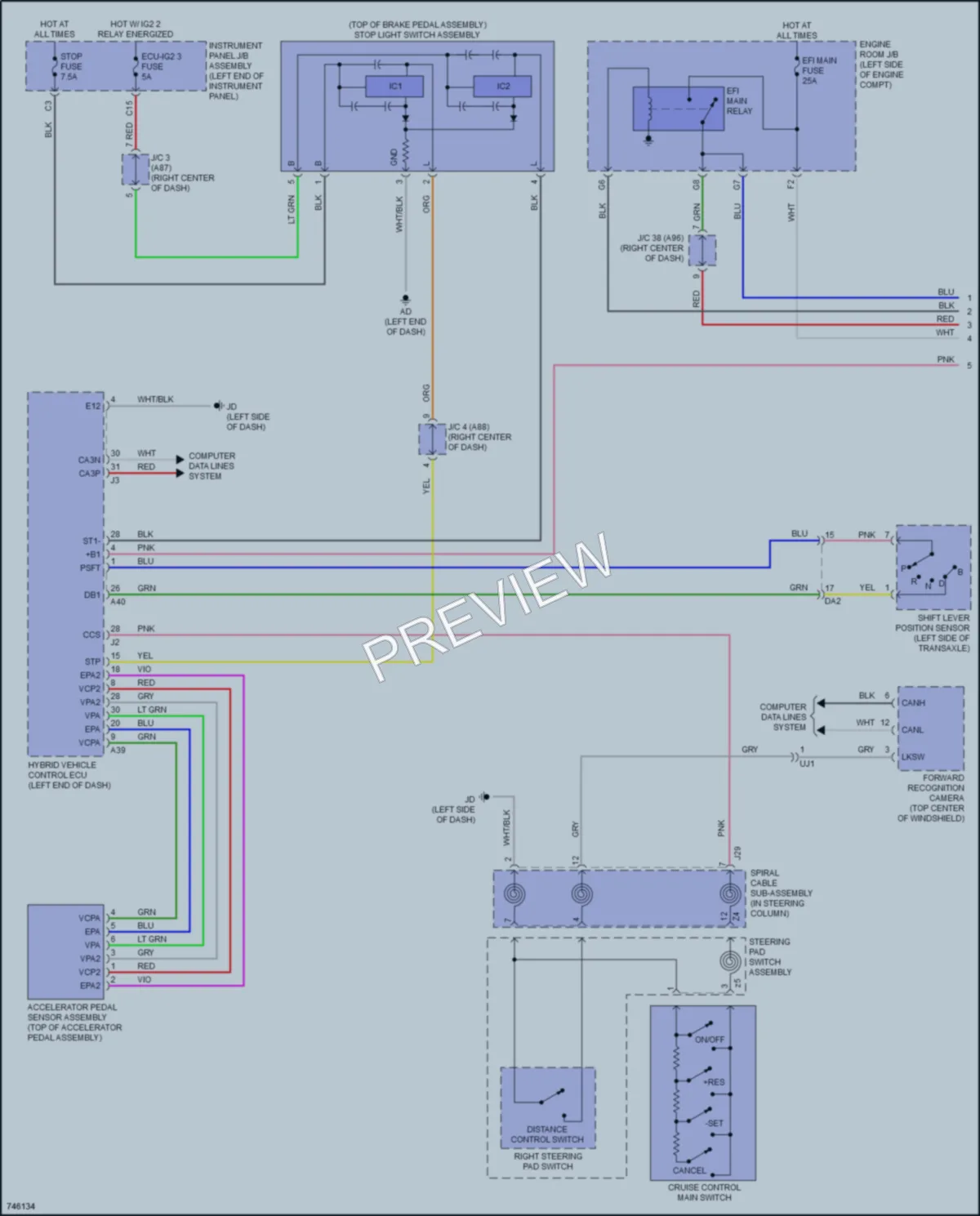 2021 Lexus RX450h Cruise Control wiring diagram preview