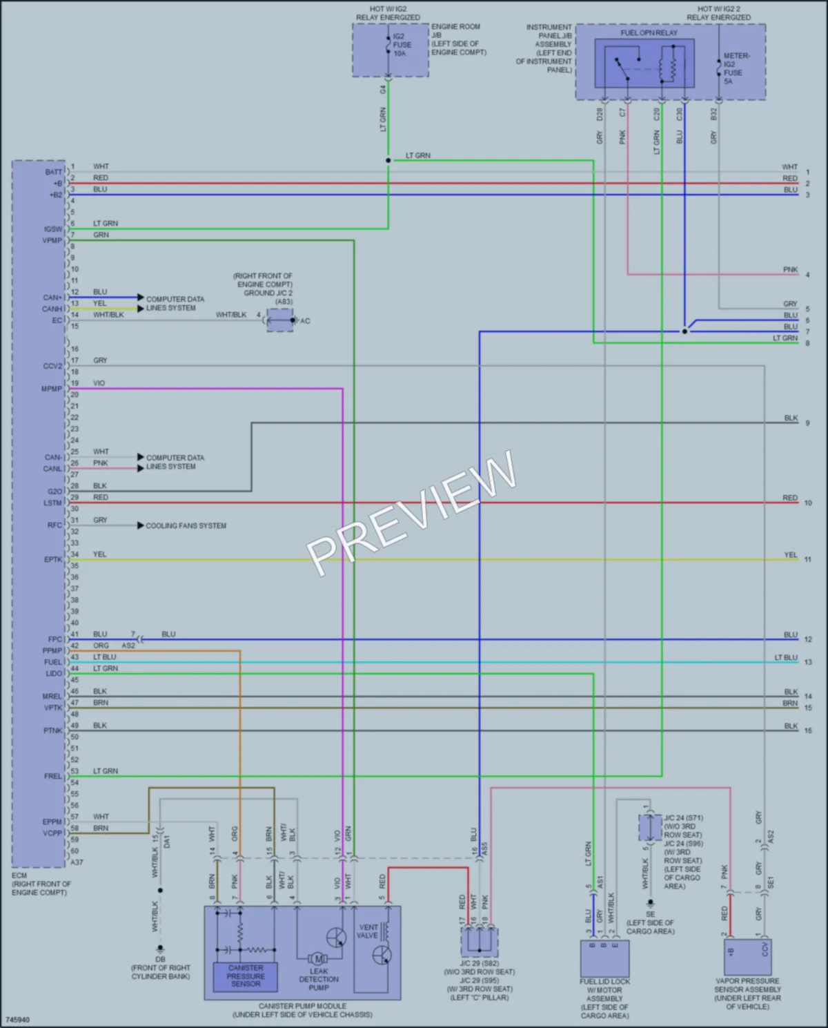 2021 Lexus RX450h Engine Performance wiring diagram preview