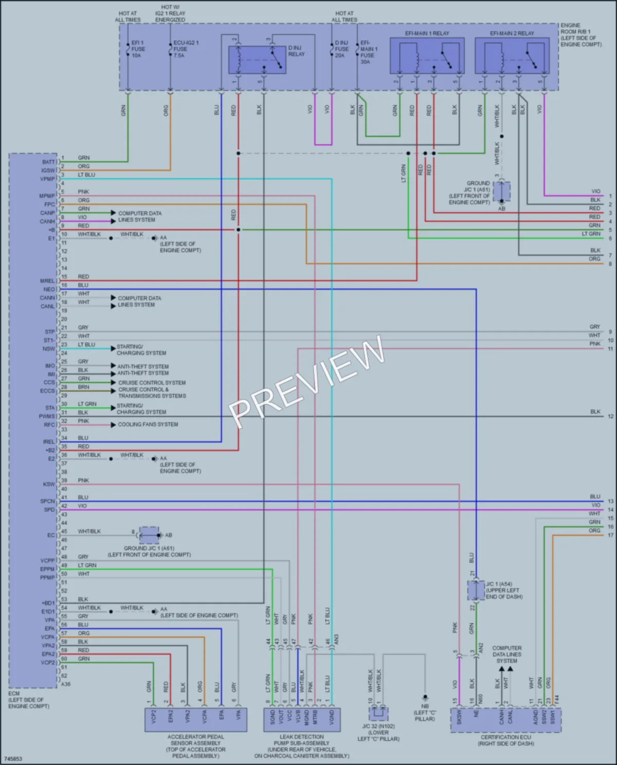 2021 Lexus UX200 Engine Performance wiring diagram preview