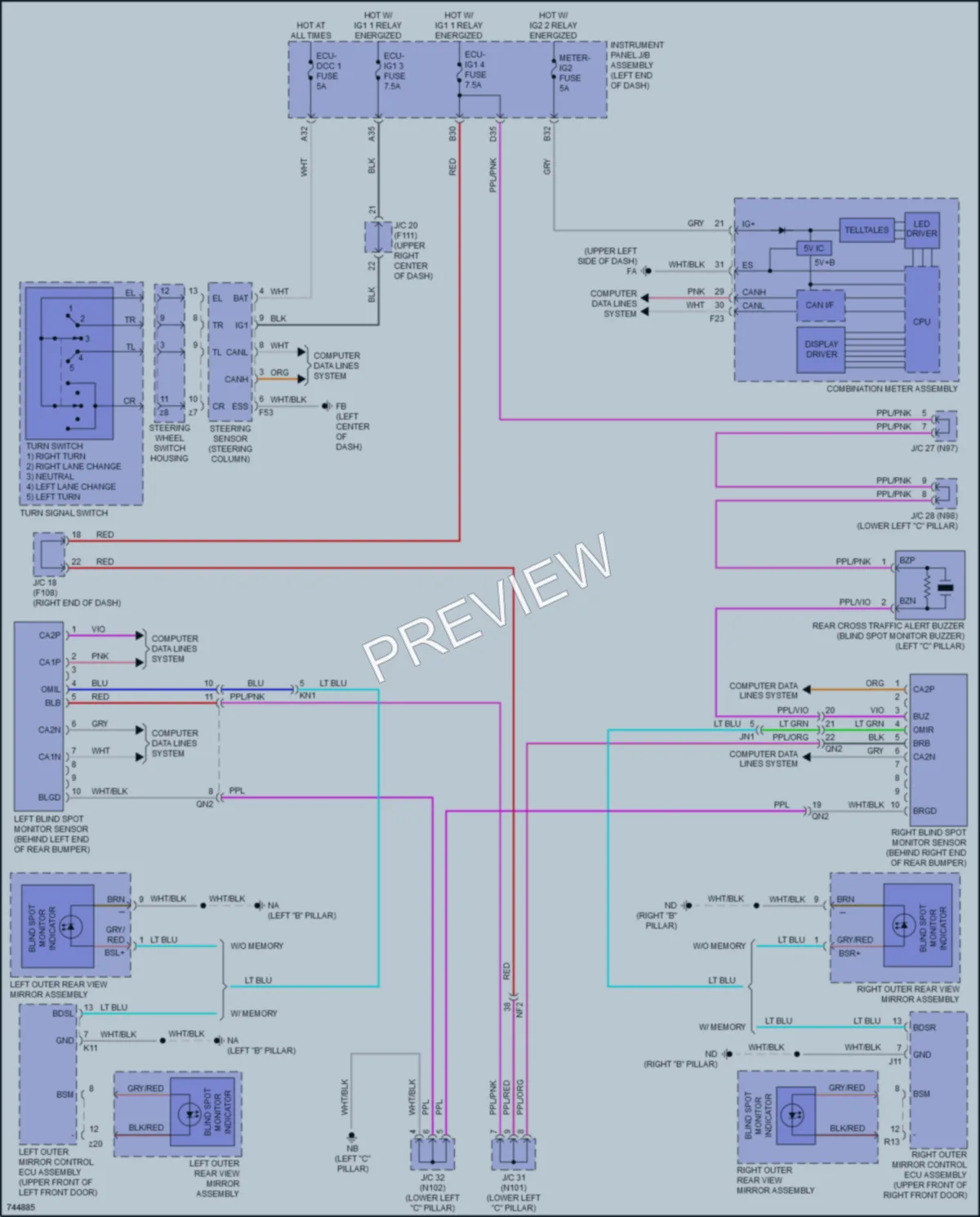 2021 Lexus UX200 Navigation wiring diagram preview