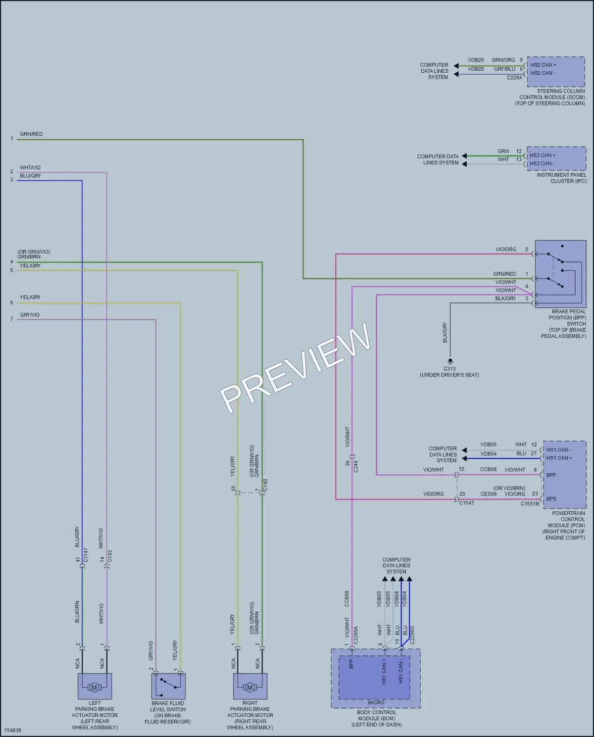 2021 Lincoln Aviator Anti Lock Brakes wiring diagram preview