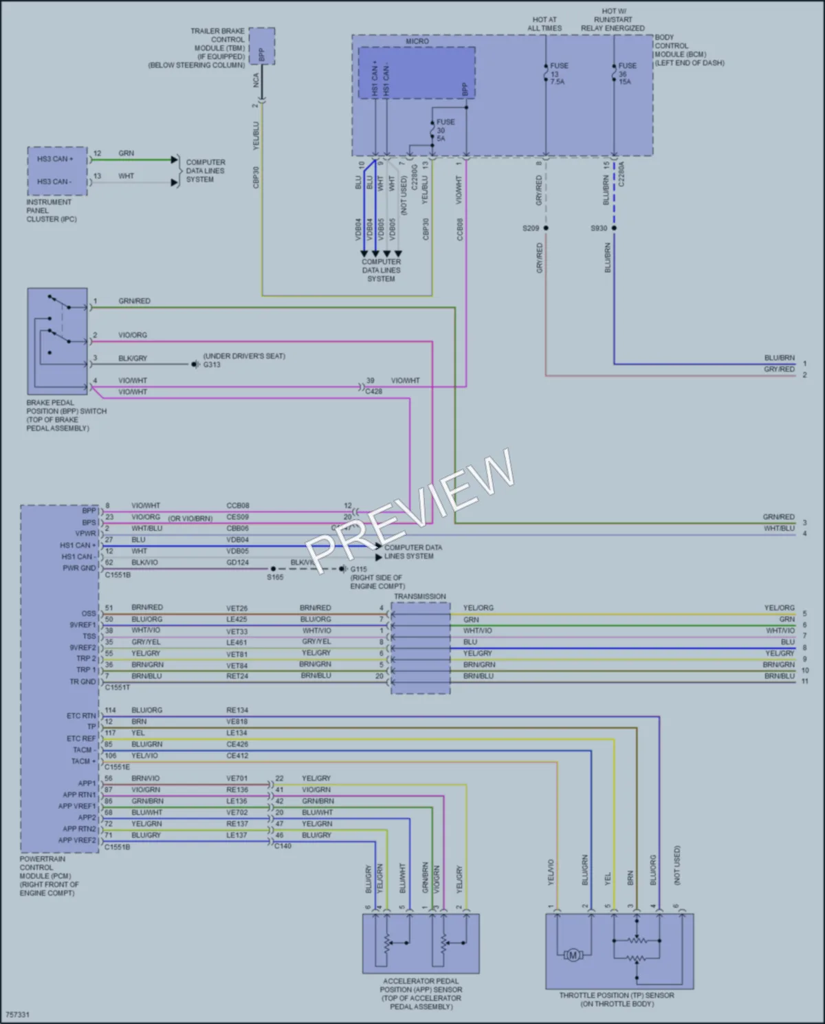 2021 Lincoln Aviator Cruise Control wiring diagram preview