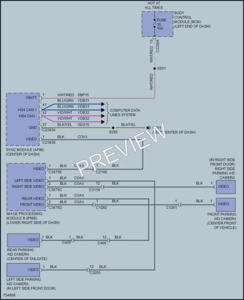 2021 Lincoln Aviator Navigation wiring diagram preview
