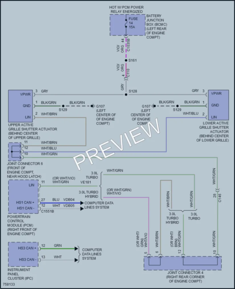 2021 Lincoln AviatorPlugIn Active Bodyworks wiring diagram preview