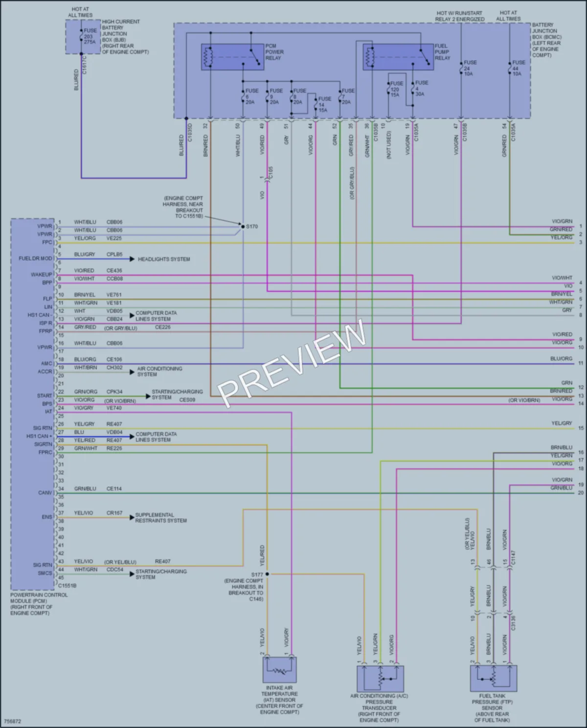 2021 Lincoln AviatorPlugIn Engine Performance wiring diagram preview