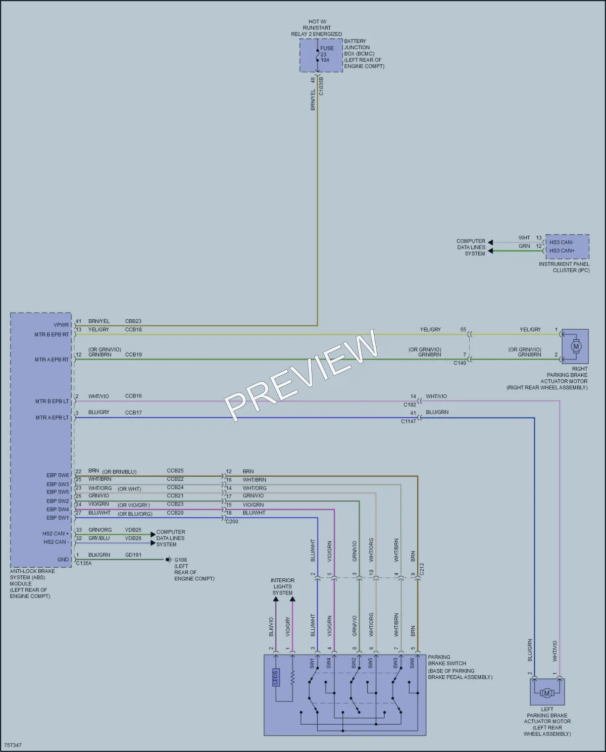 2021 Lincoln AviatorPlugIn Shift Interlock wiring diagram preview