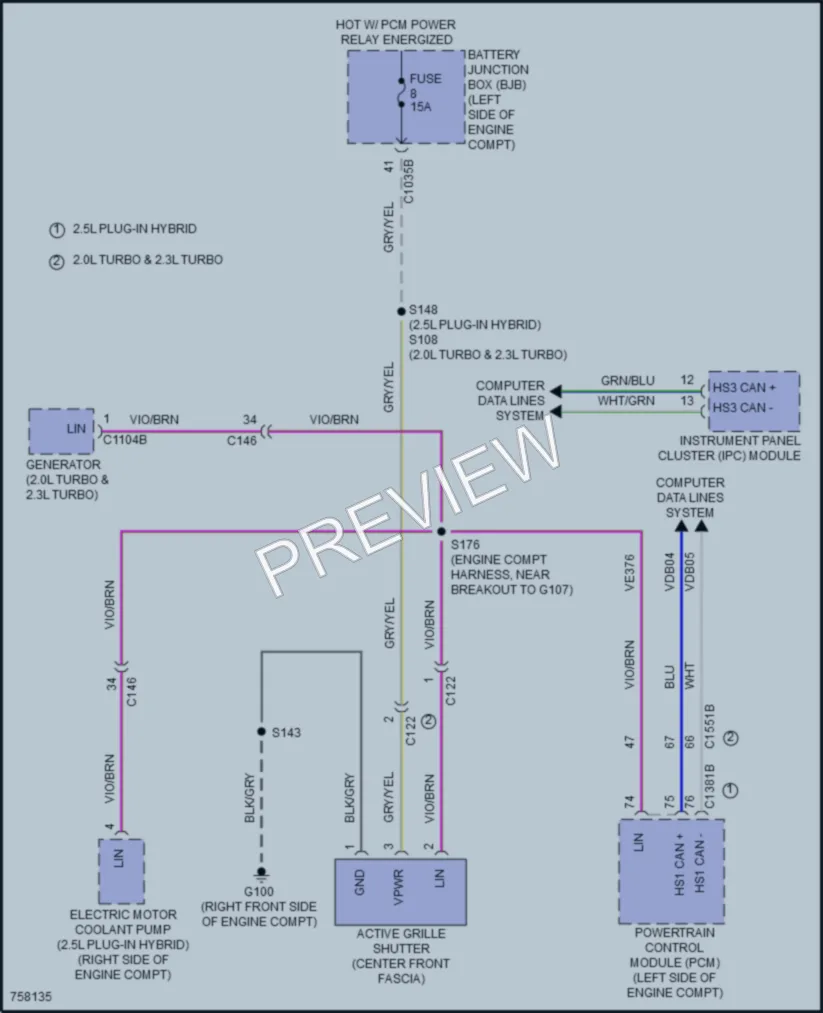 2021 Lincoln Corsair Active Bodyworks wiring diagram preview