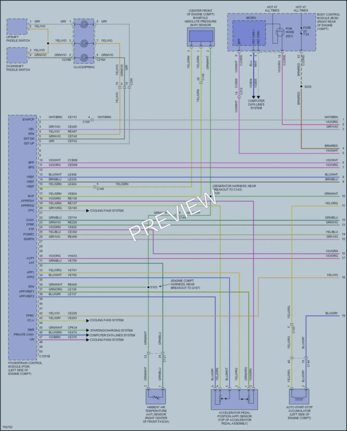 2021 Lincoln Corsair Engine Performance wiring diagram preview