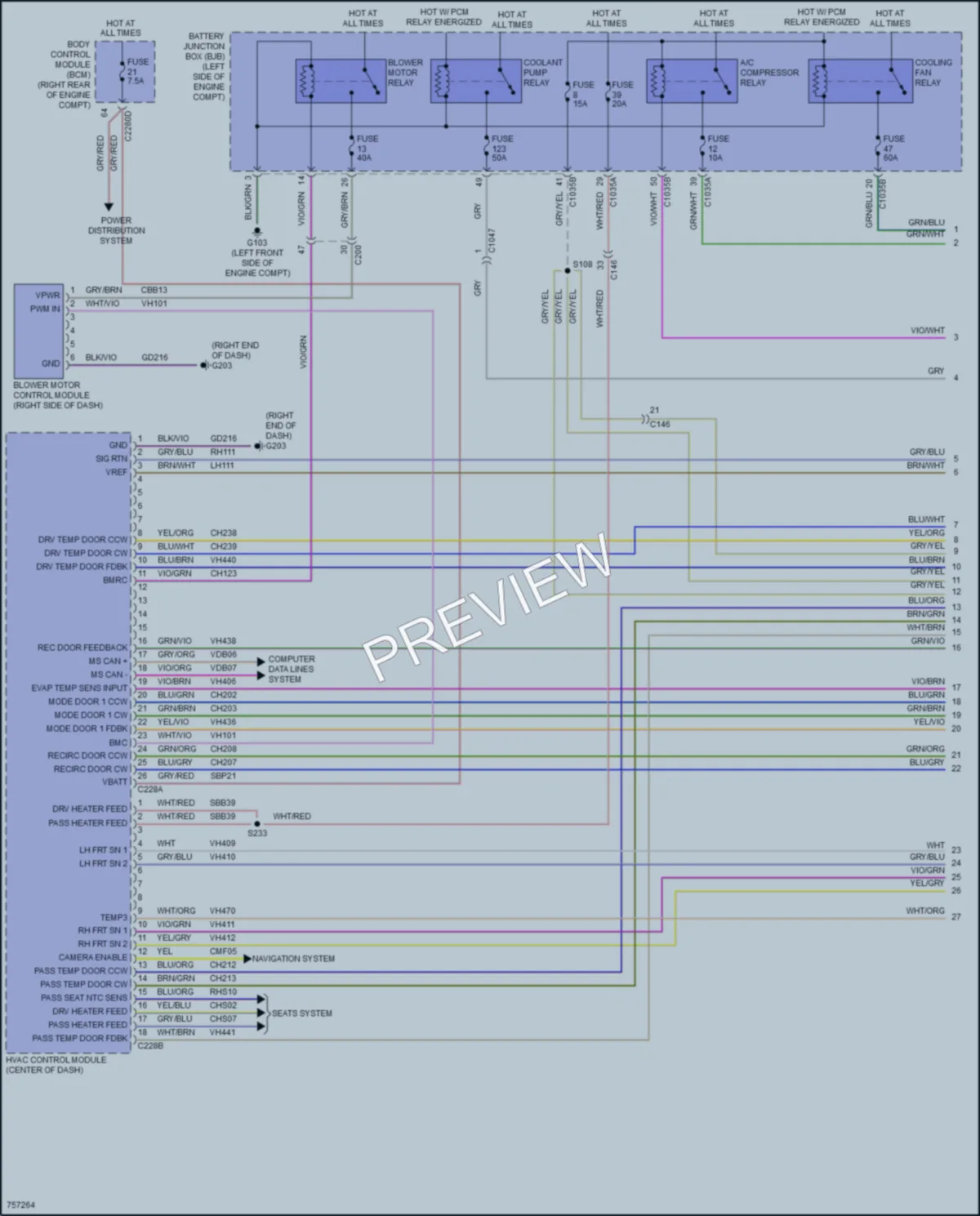 2021 Lincoln CorsairPlugIn Air Conditioning wiring diagram preview