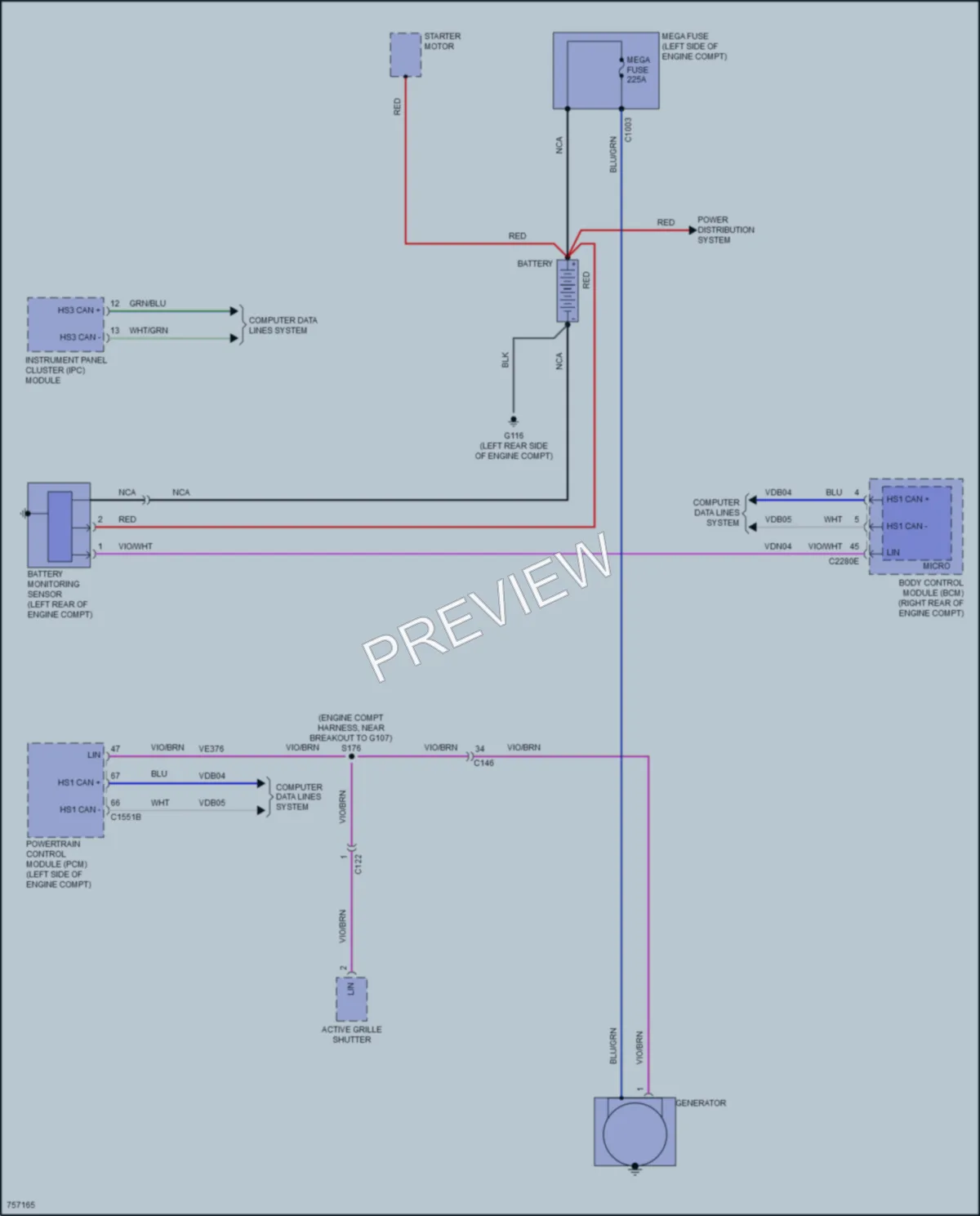 2021 Lincoln CorsairPlugIn Starting Charging wiring diagram preview