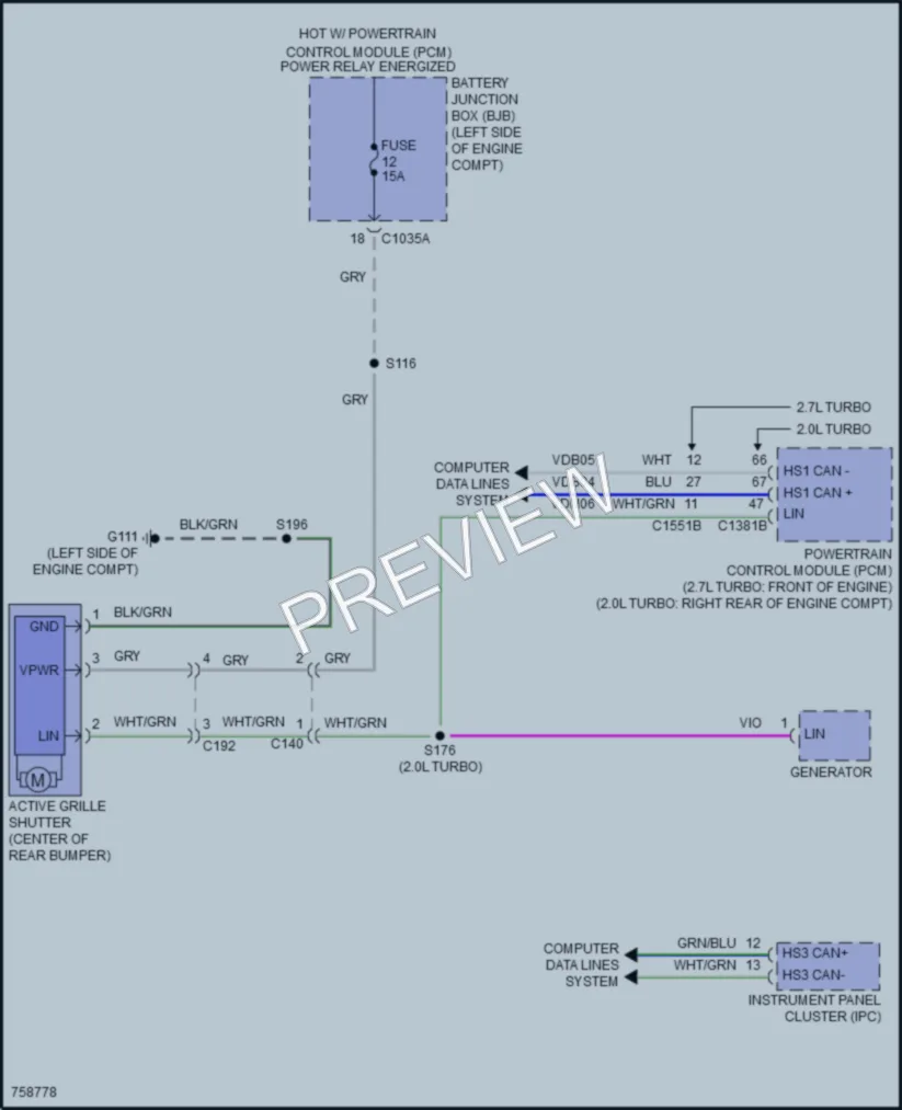 2021 Lincoln Nautilus Active Bodyworks wiring diagram preview