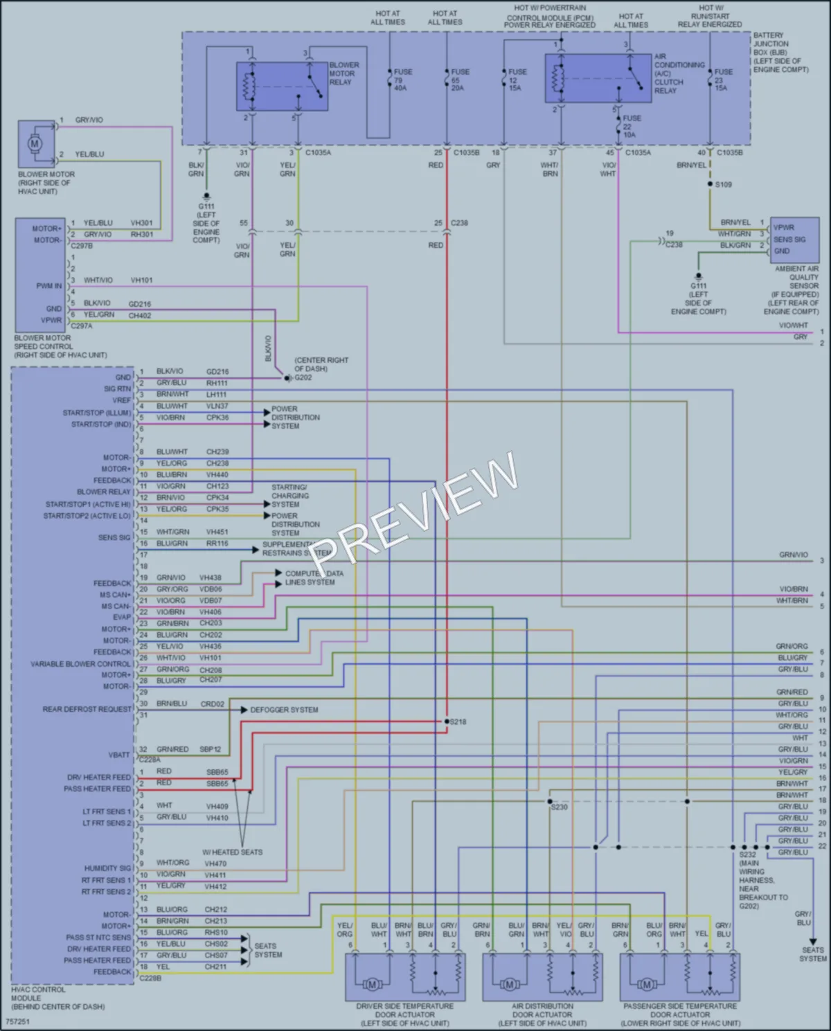 2021 Lincoln Nautilus Air Conditioning wiring diagram preview