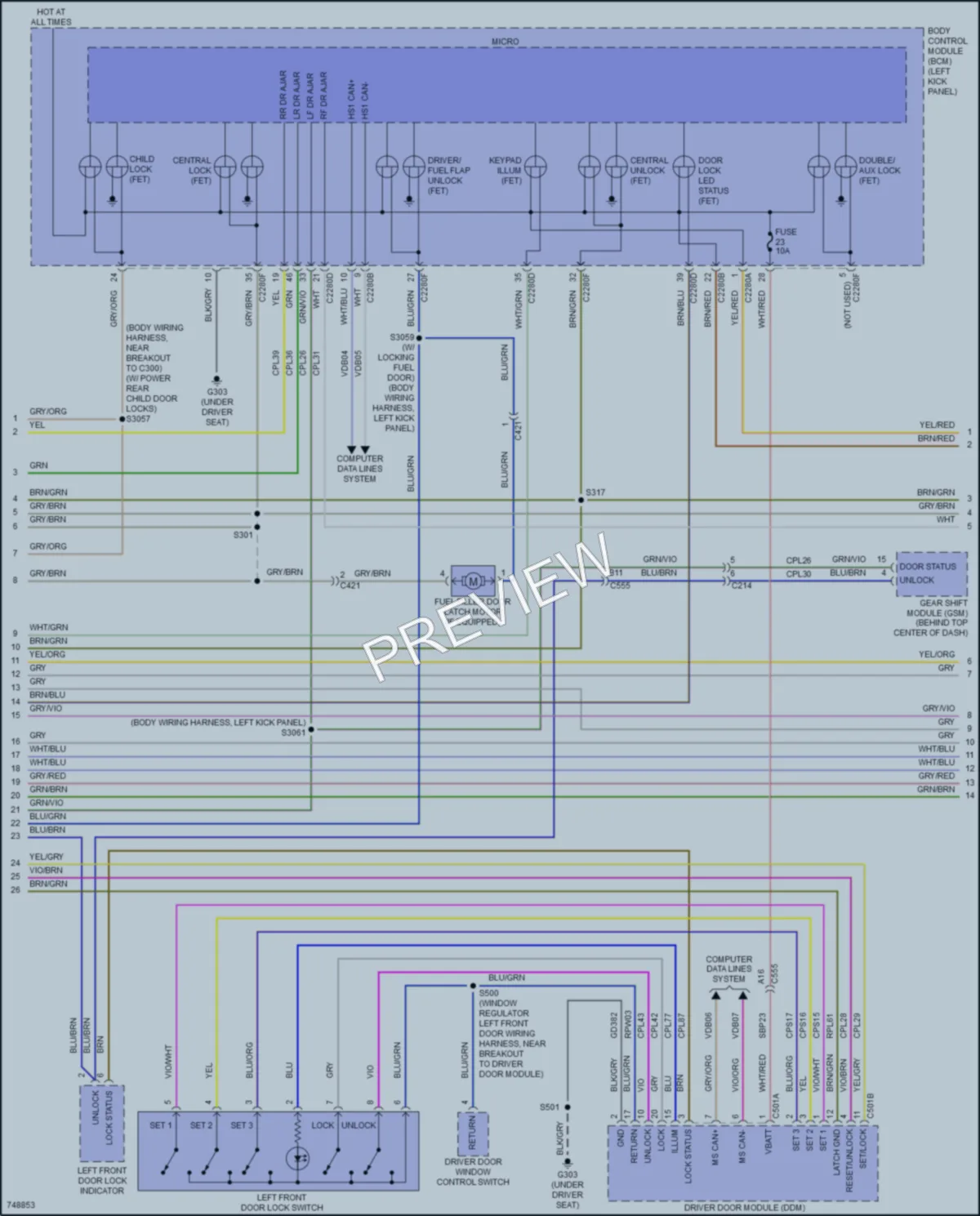 2021 Lincoln Nautilus Anti Theft wiring diagram preview
