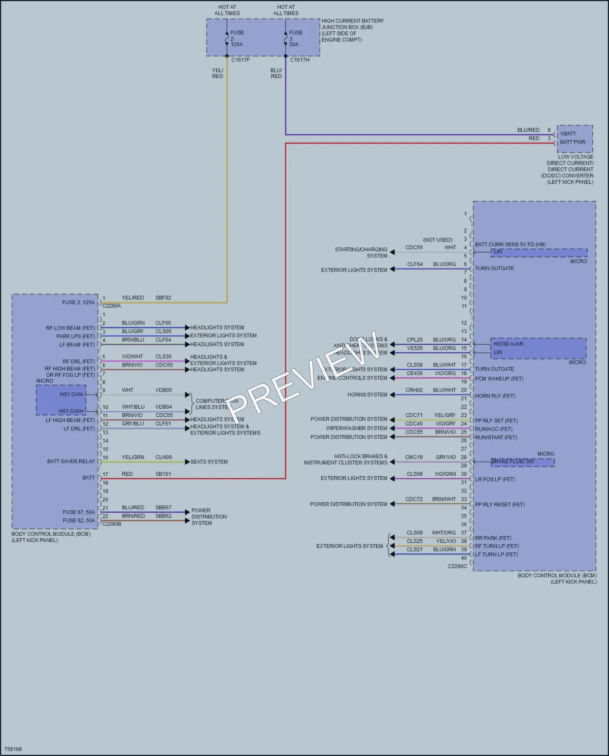 2021 Lincoln Nautilus Body Control Modules wiring diagram preview