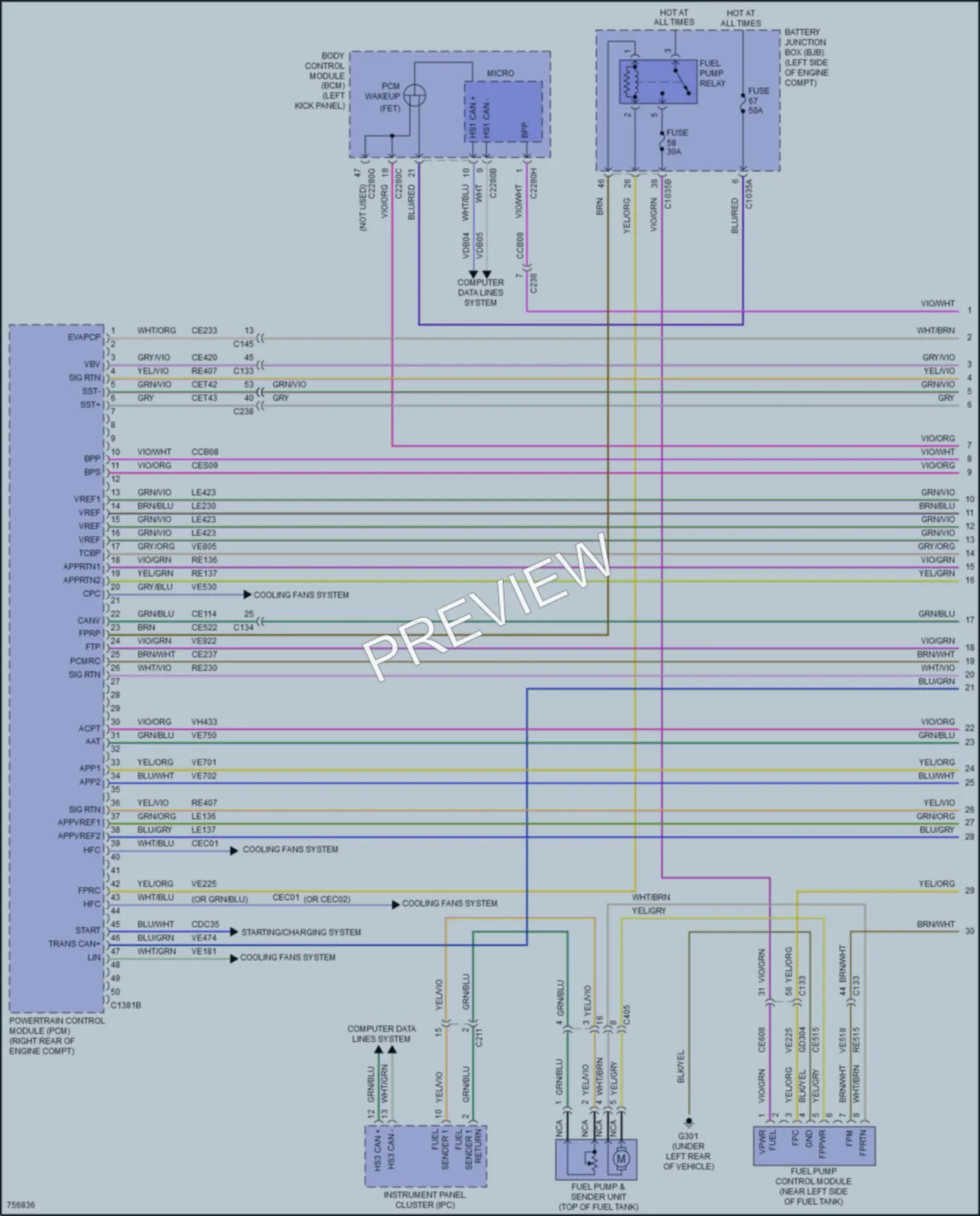 2021 Lincoln Nautilus Engine Performance wiring diagram preview