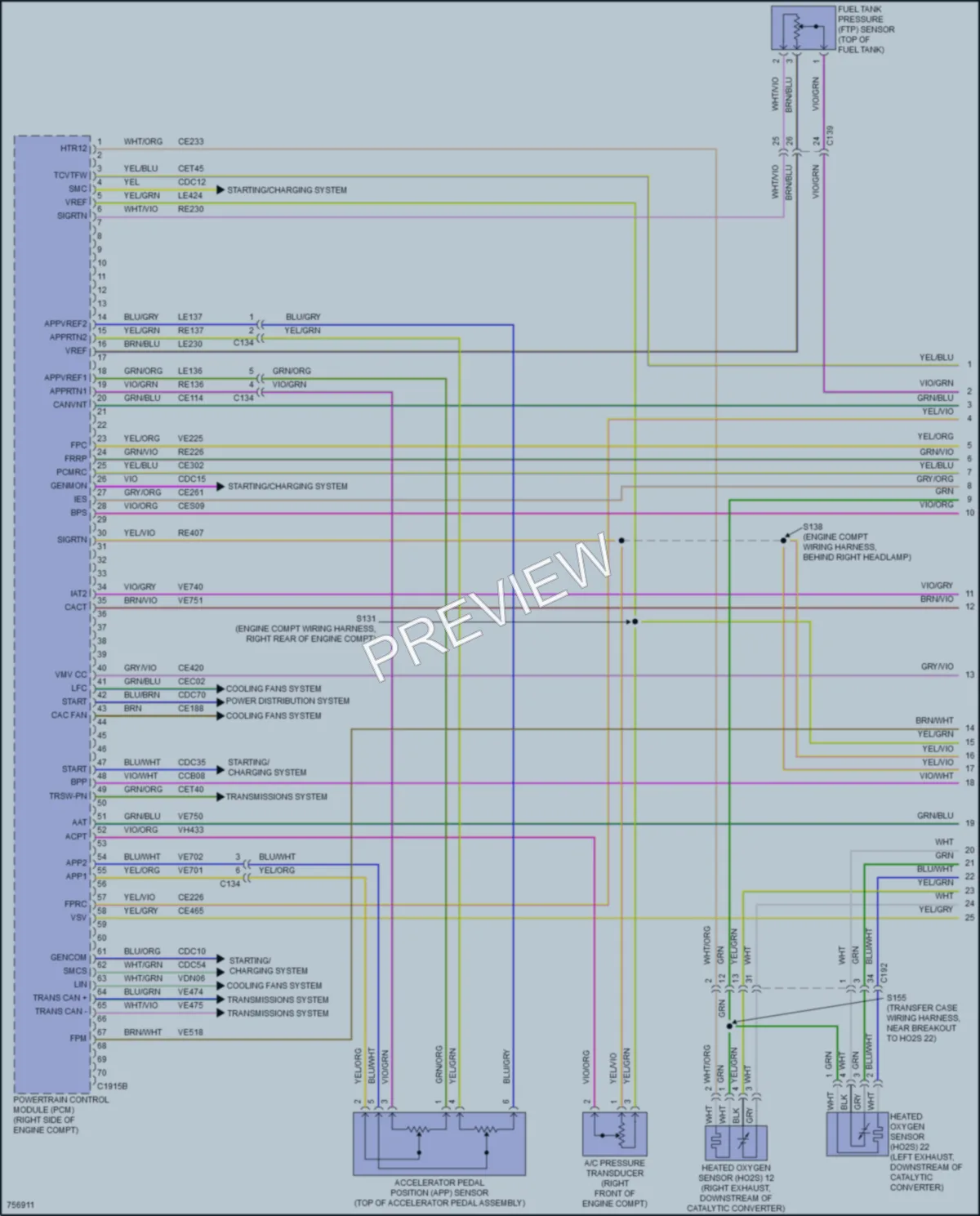 2021 Lincoln Navigator Engine Performance wiring diagram preview