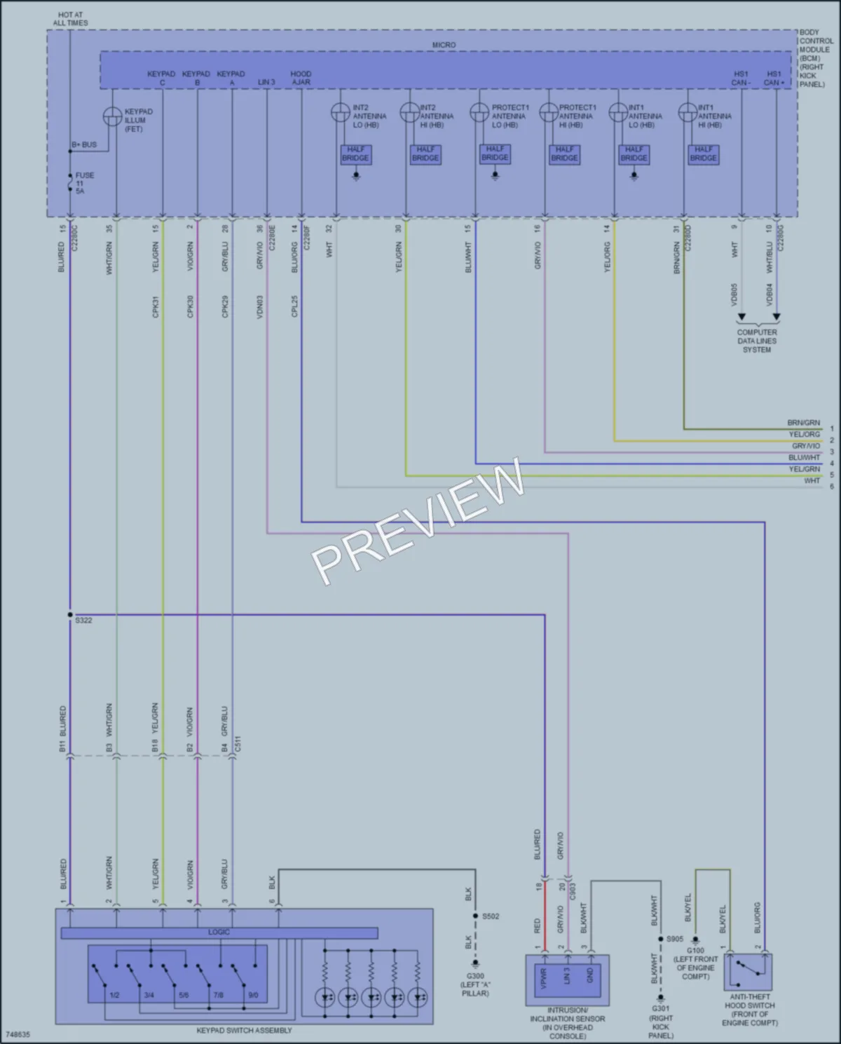 2021 Lincoln NavigatorL Power Door Locks wiring diagram preview