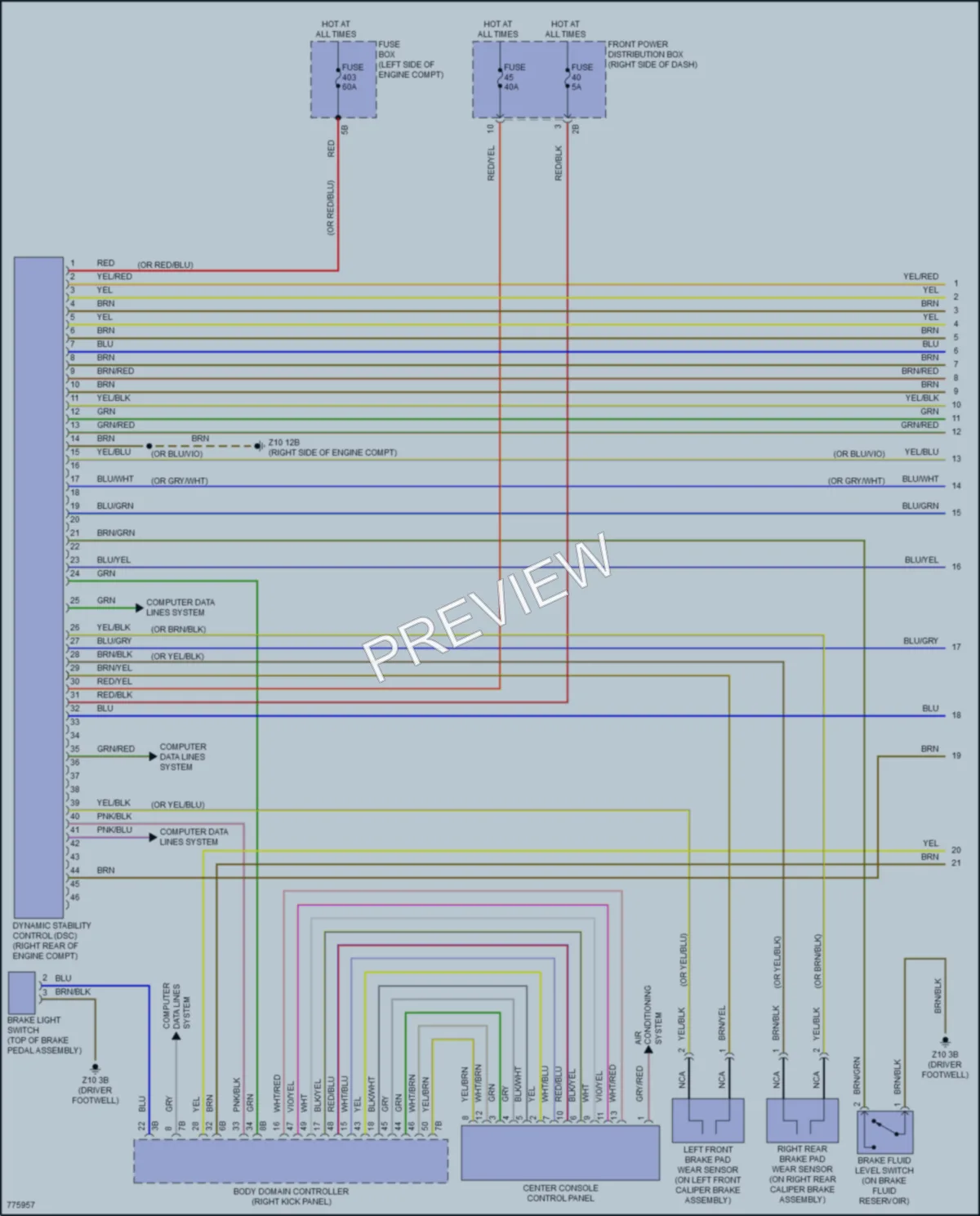 2021 MINI CooperClubman Anti Lock Brakes wiring diagram preview