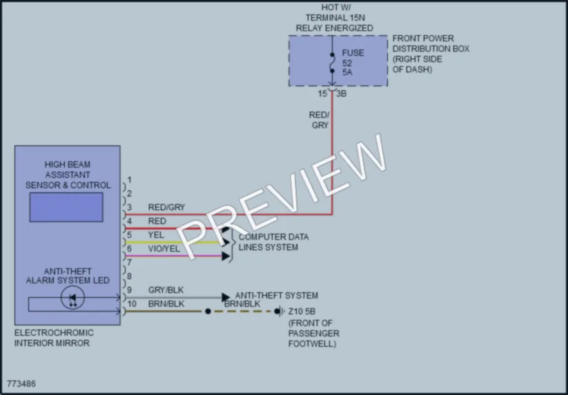 2021 MINI CooperClubman Power Mirrors wiring diagram preview