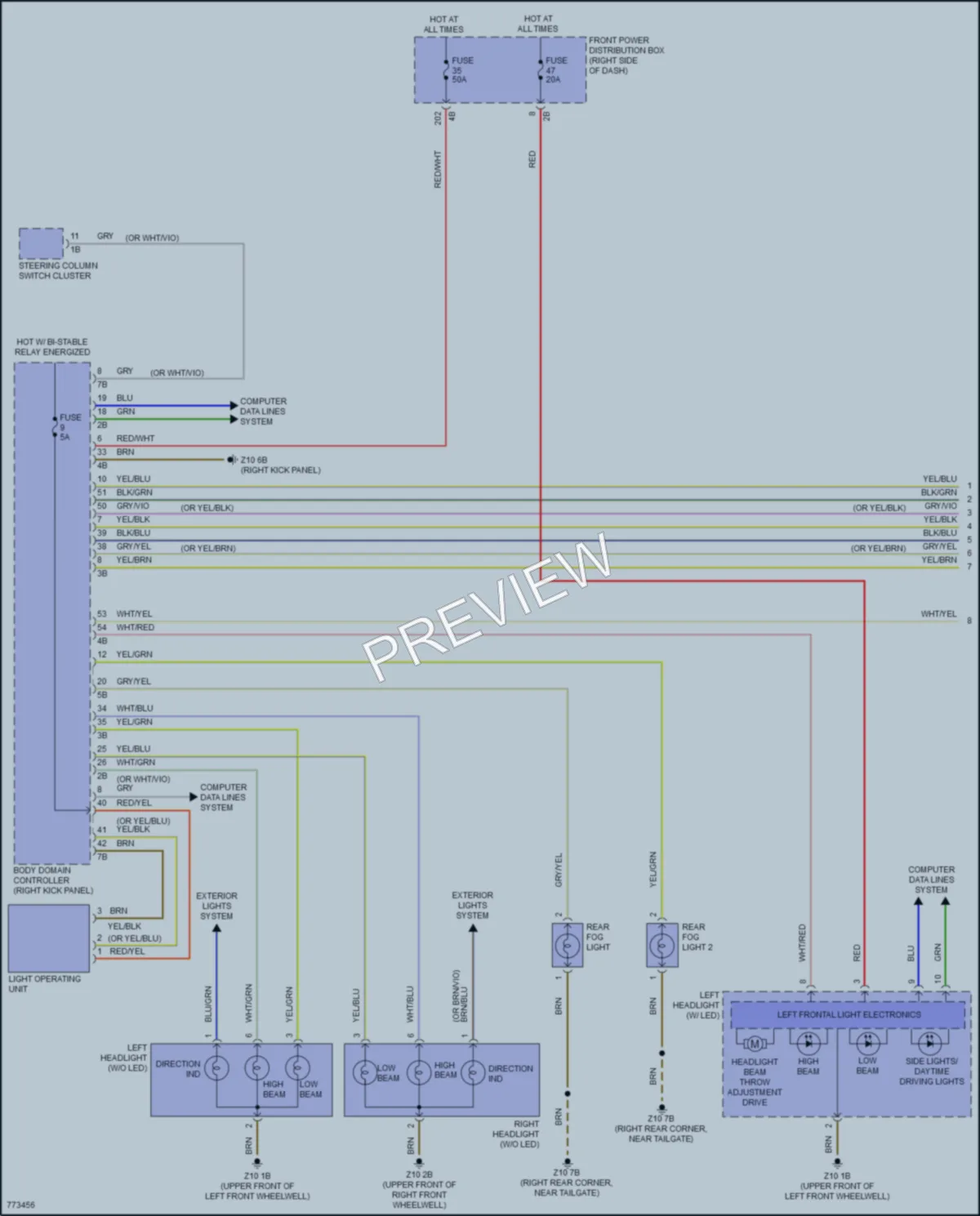 2021 MINI CooperCountryman Headlights wiring diagram preview