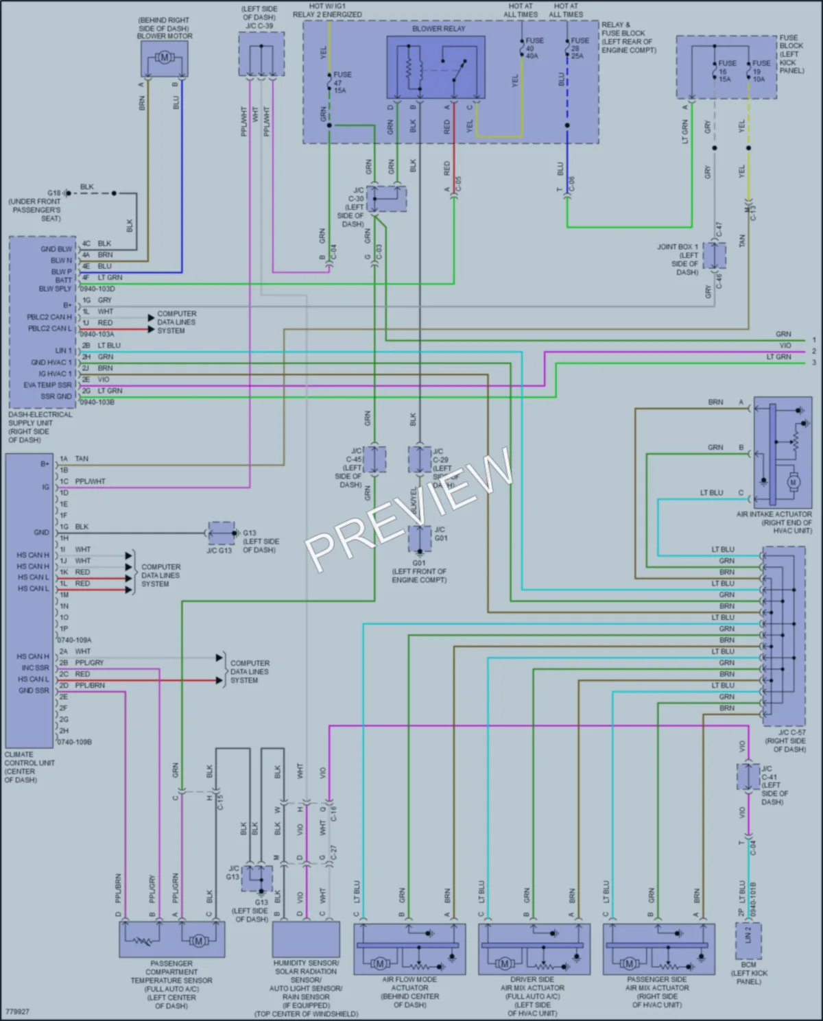 2021 Mazda 3 Air Conditioning wiring diagram preview