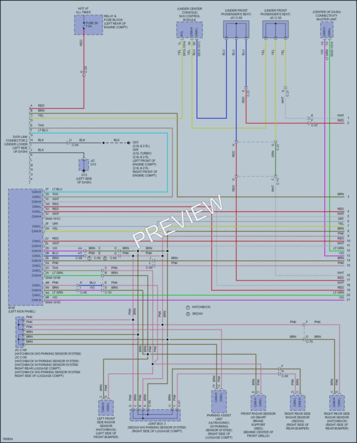 2021 Mazda 3 Computer Data Lines wiring diagram preview