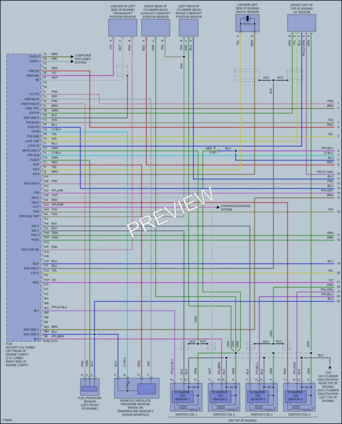 2021 Mazda 3 Engine Performance wiring diagram preview