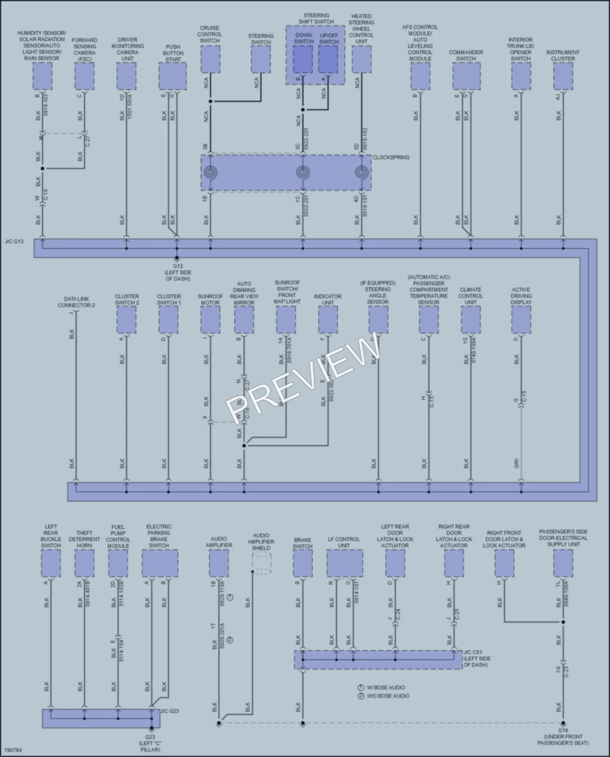 2021 Mazda 3 Ground Distribution wiring diagram preview