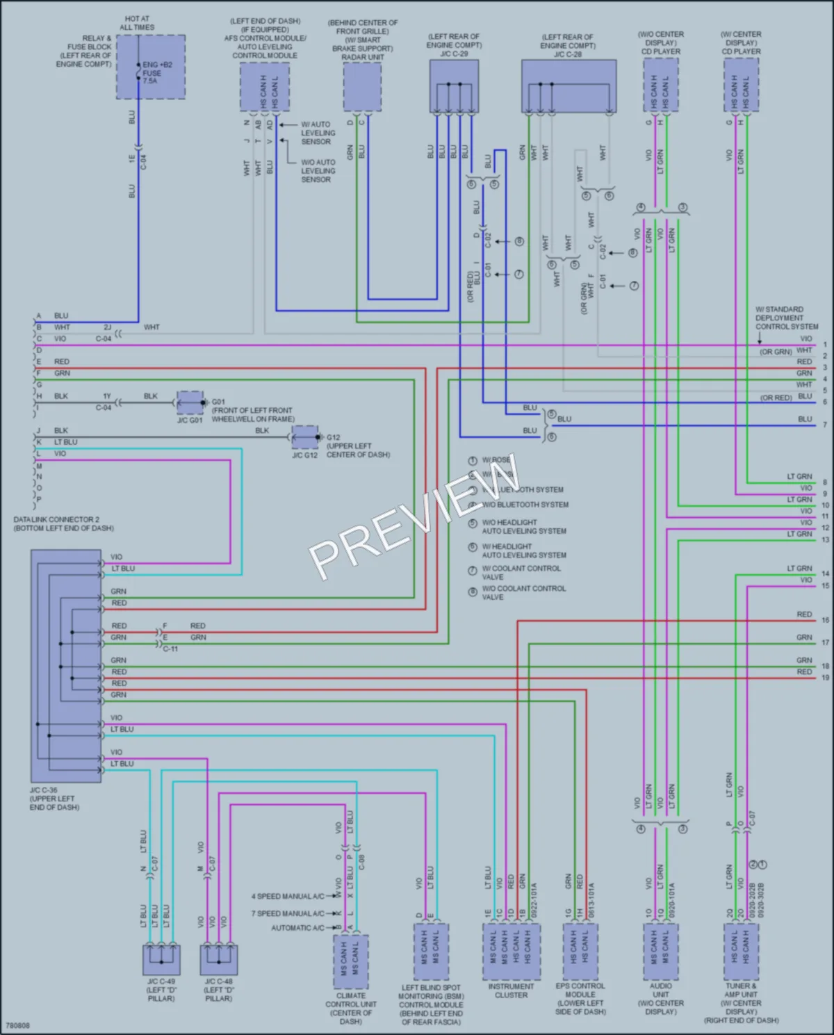 2021 Mazda CX3 Computer Data Lines wiring diagram preview