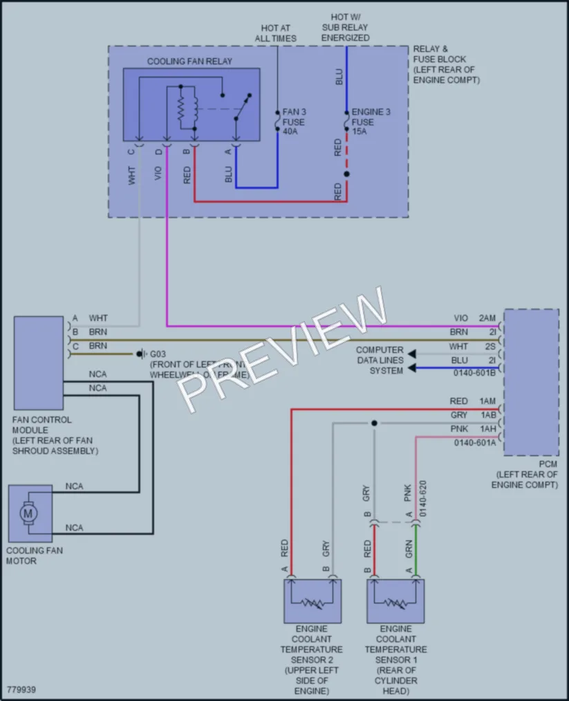 2021 Mazda CX3 Cooling Fan wiring diagram preview
