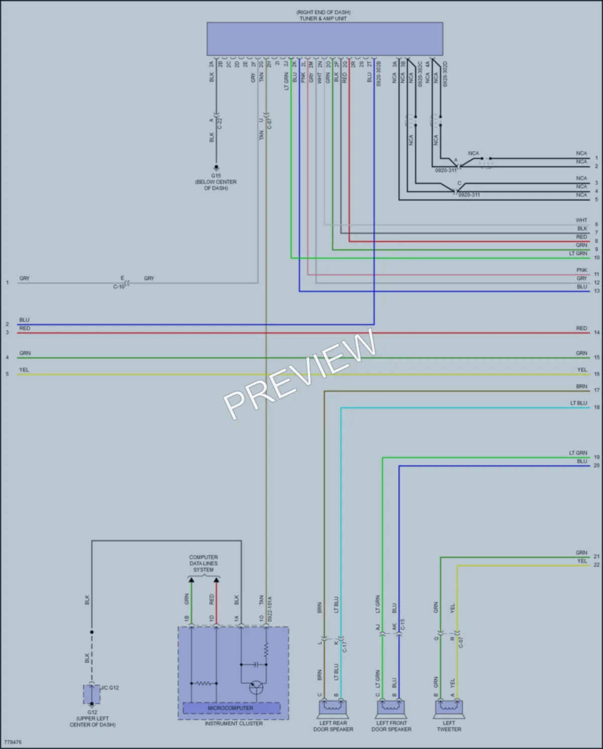 2021 Mazda CX3 Radio wiring diagram preview