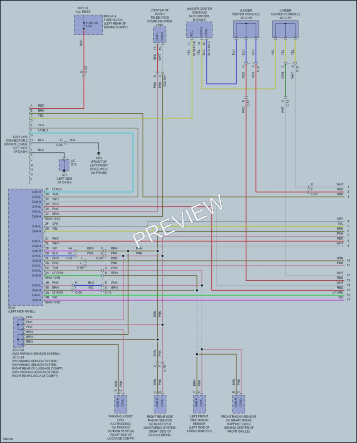 2021 Mazda CX30 Computer Data Lines wiring diagram preview