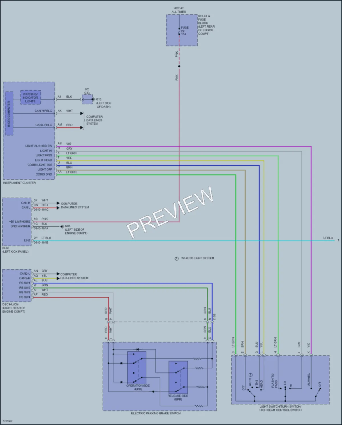 2021 Mazda CX30 Headlights wiring diagram preview