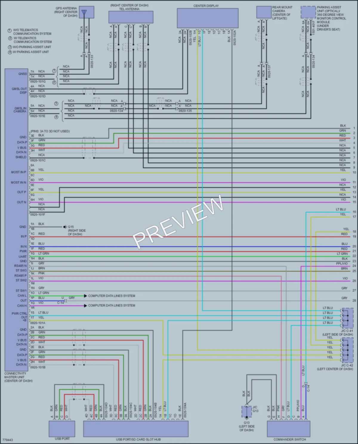 2021 Mazda CX30 Radio wiring diagram preview