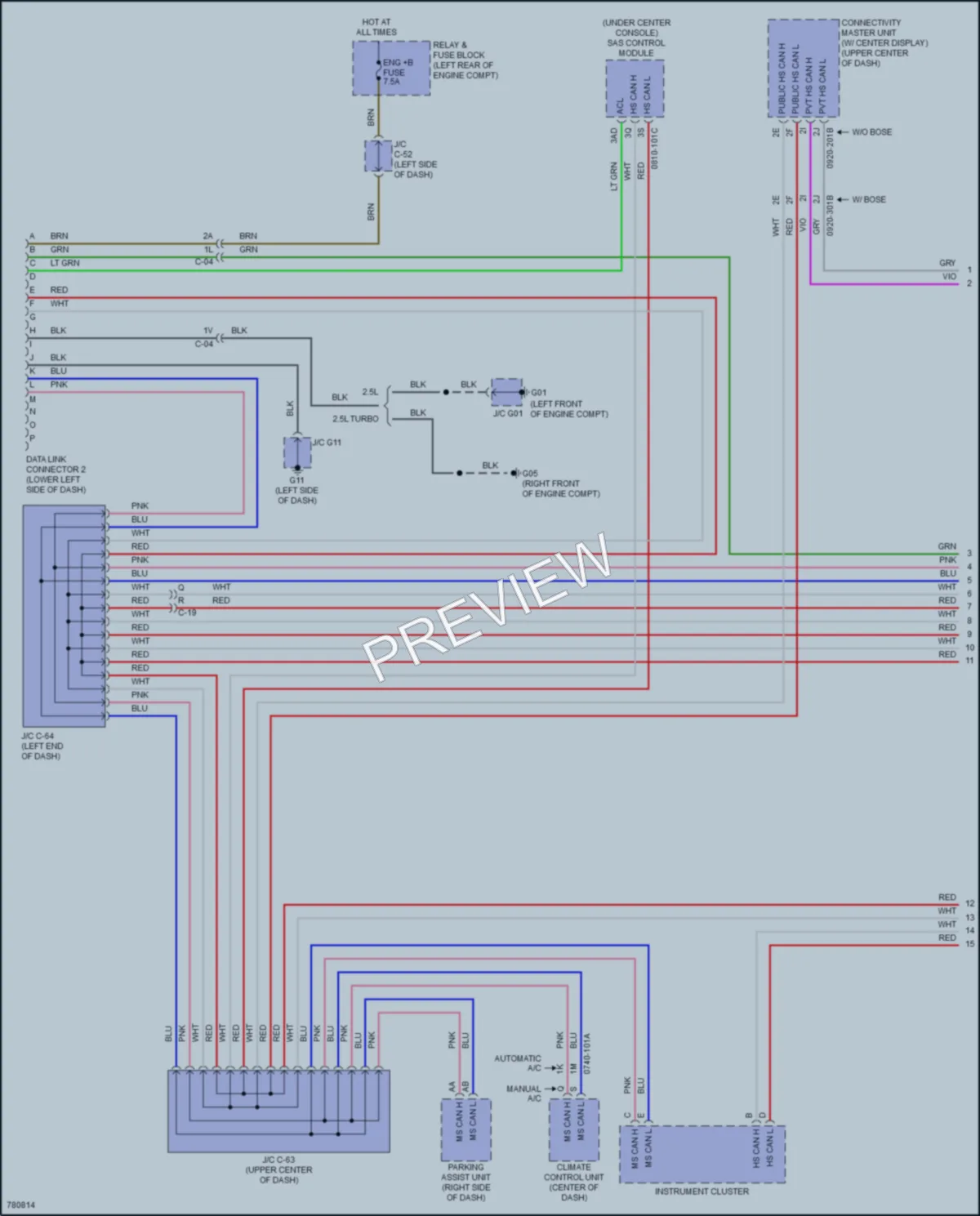 2021 Mazda CX5 Computer Data Lines wiring diagram preview