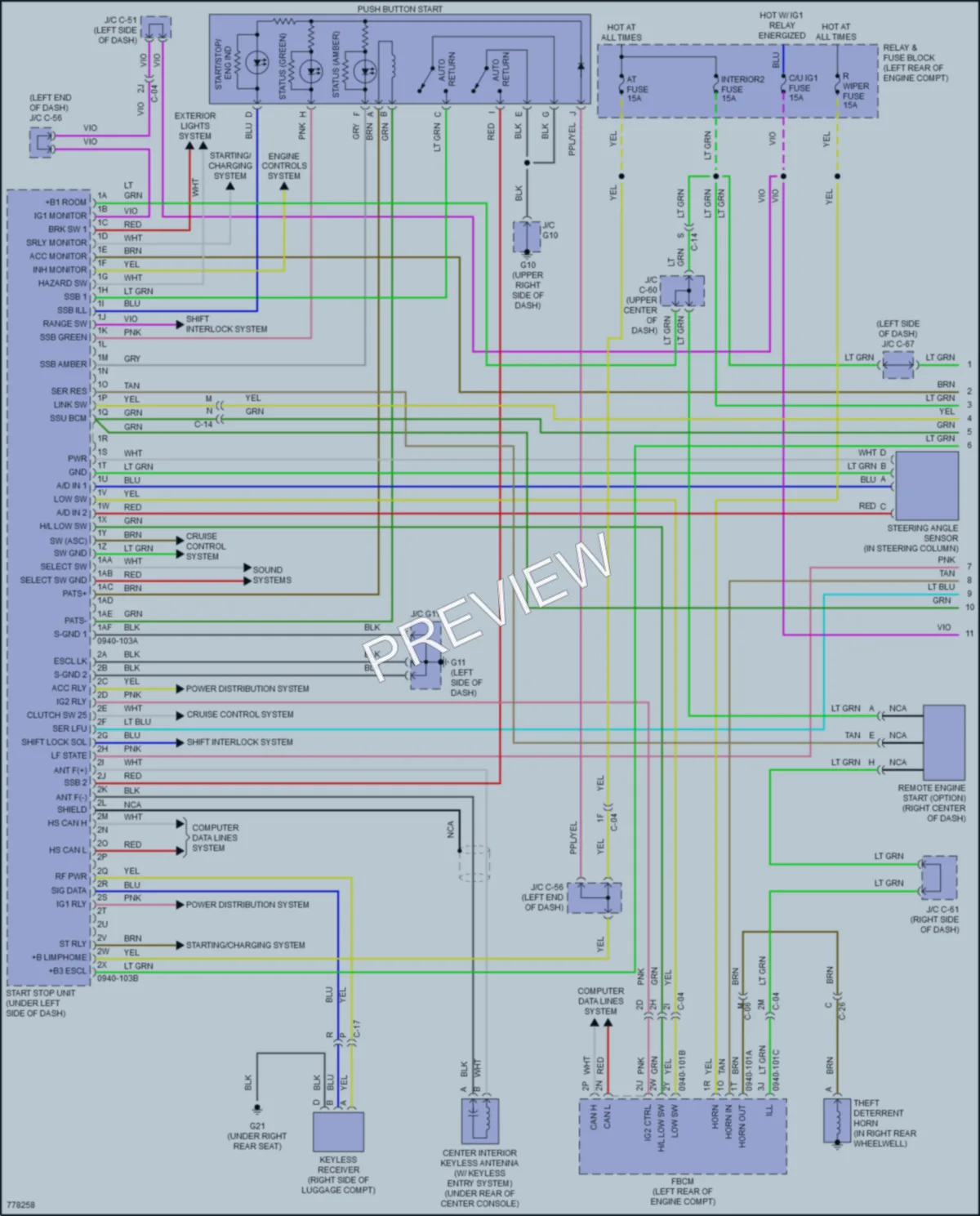 2021 Mazda CX5 Power Door Locks wiring diagram preview