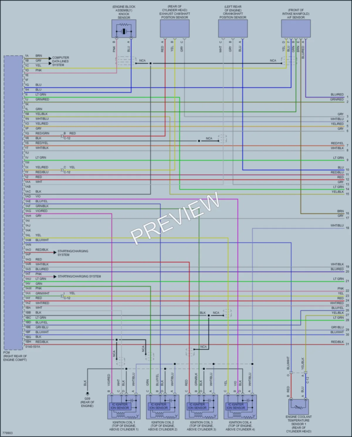 2021 Mazda CX9 Engine Performance wiring diagram preview