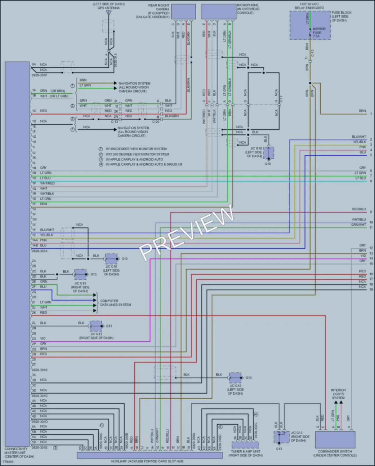 2021 Mazda CX9 Radio wiring diagram preview