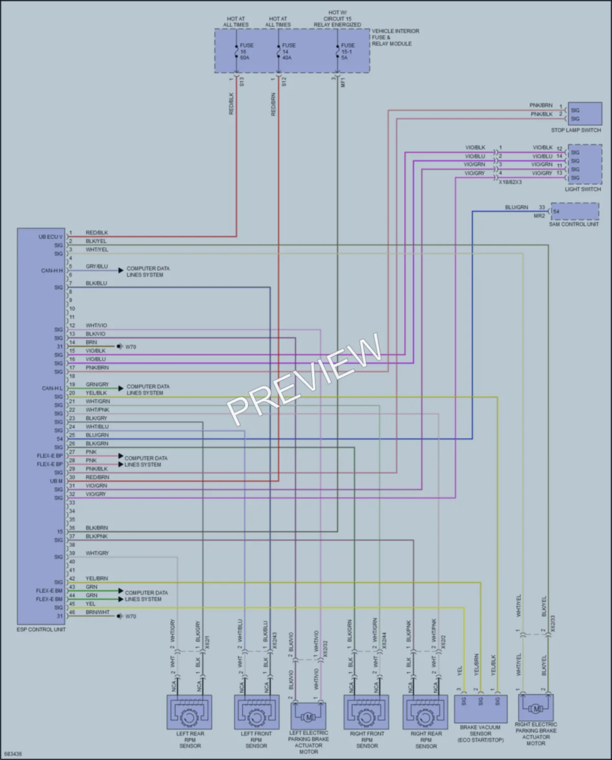 2021 MercedesBenz 1500Sprinter Anti Lock Brakes wiring diagram preview